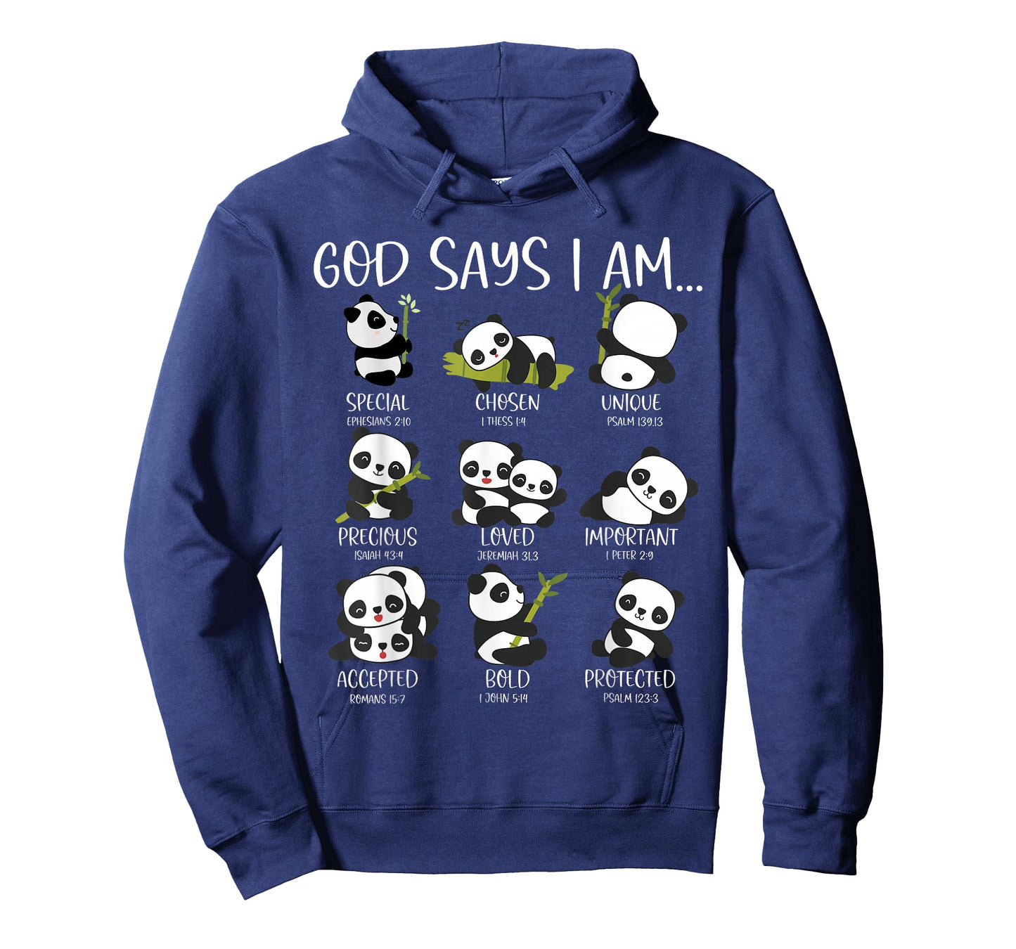 God Say I Am Cute Anime Panda Bible Quotes T-Shirt