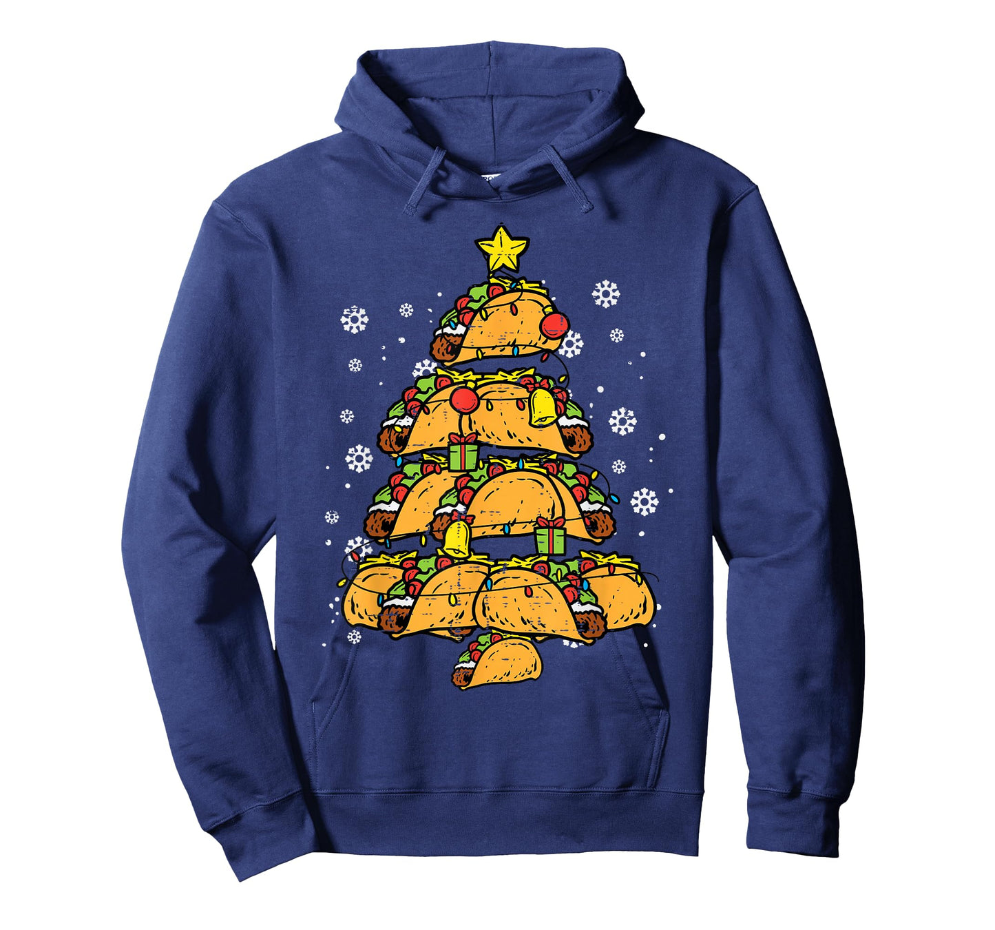 Taco Christmas Tree Xmas Mexican Food T-Shirt