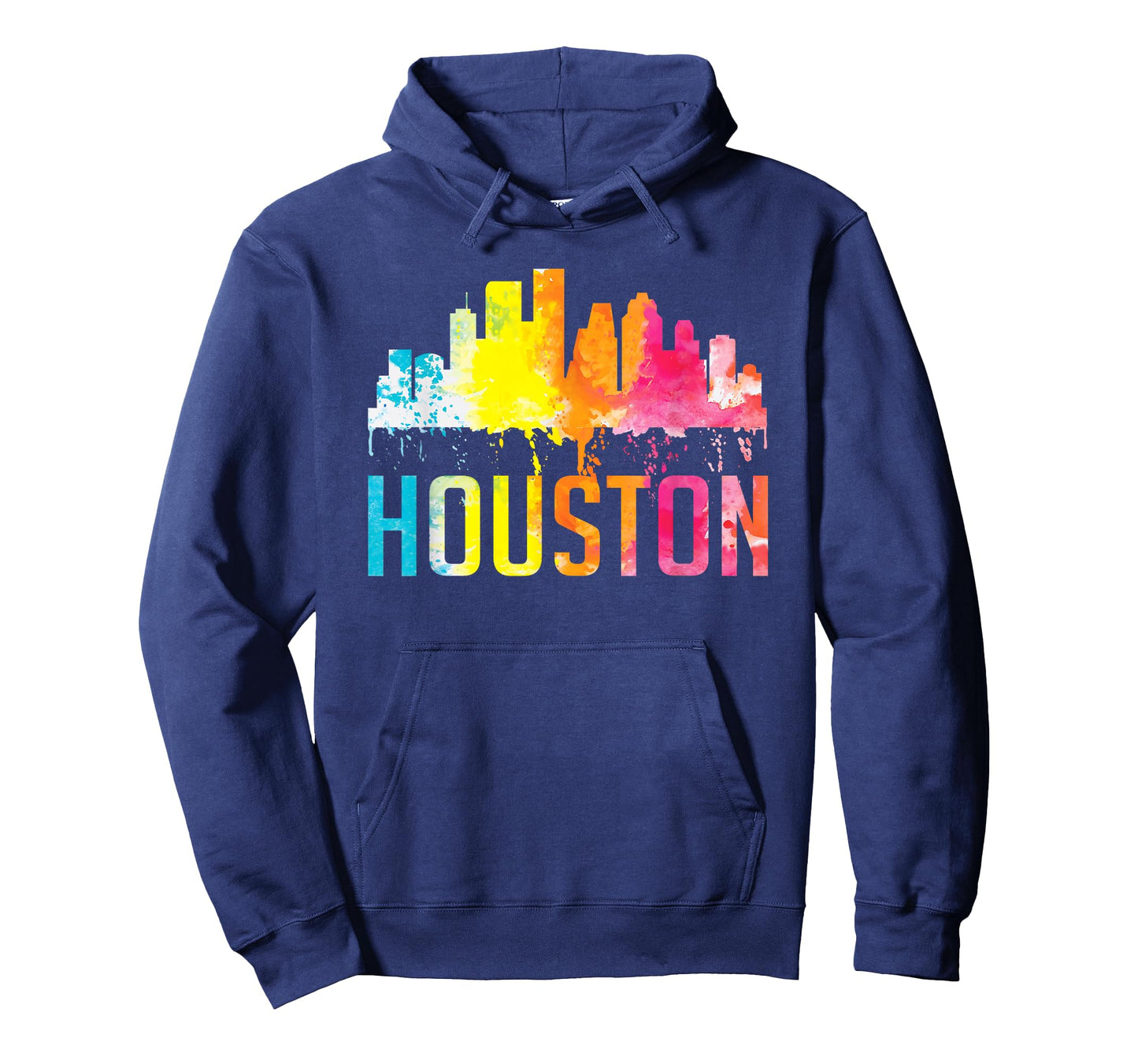 Houston Texas Watercolor Skyline Home State Souvenir Gift T-Shirt