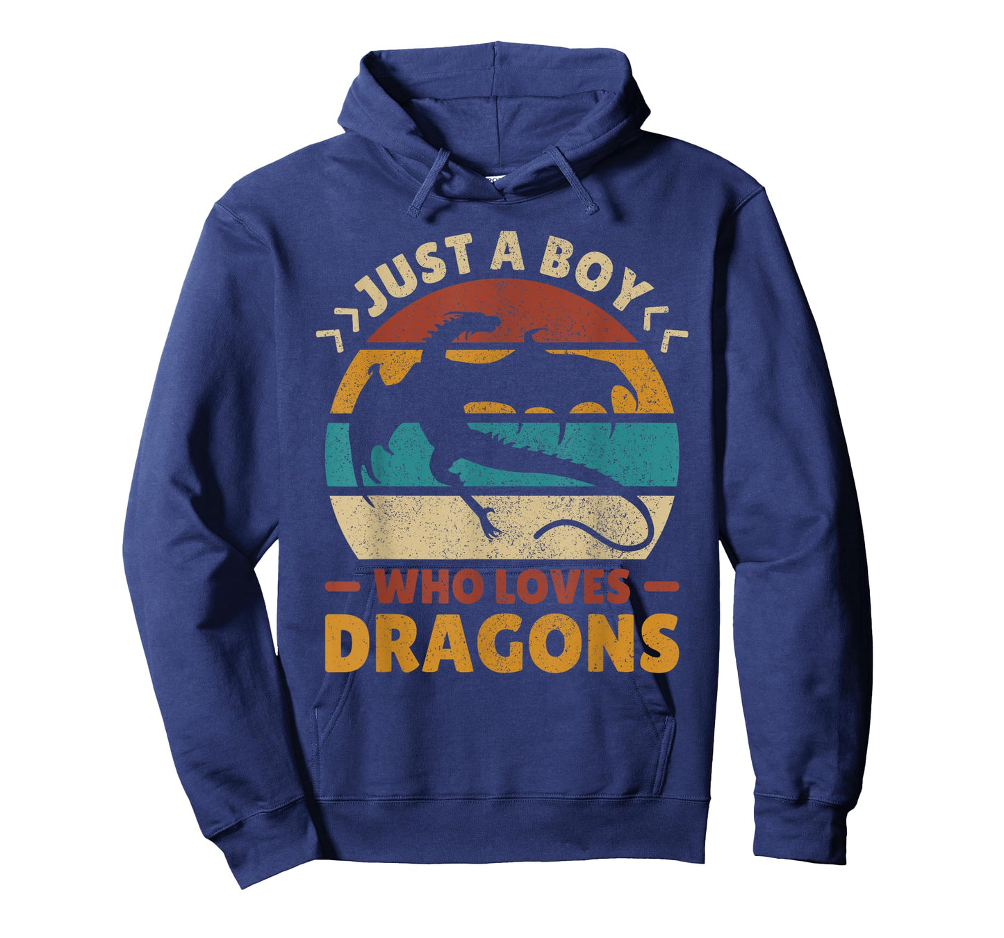 Just A Boy Who Loves Dragons Men Boys Kids Cute Retro Dragon T-Shirt