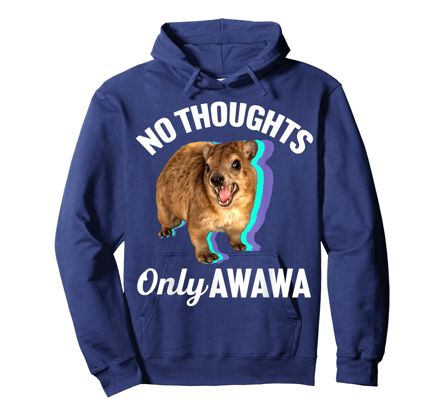 No Thoughts Only Awawa - Angry Screaming Hyrax Meme T-Shirt