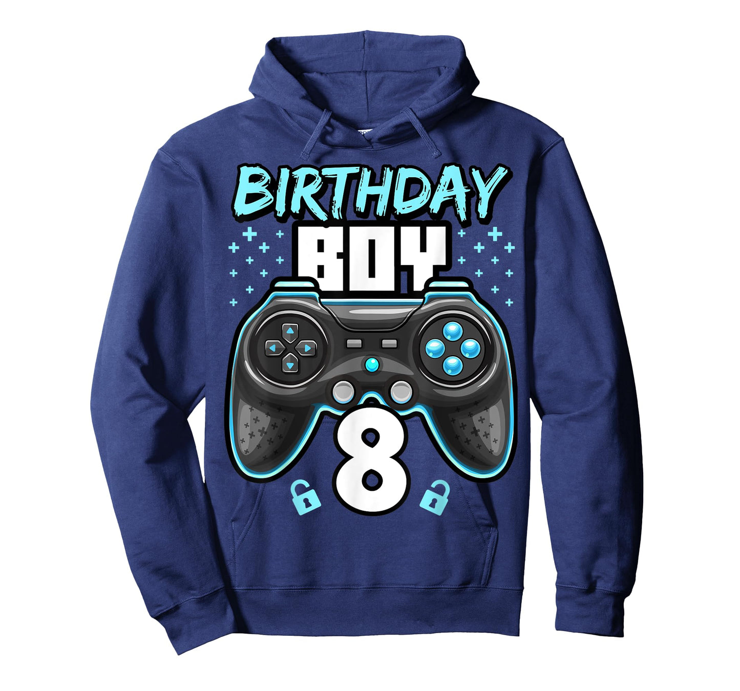 Birthday Boy 8 Video Game Controller Gamer 8th Birthday Gift T-Shirt