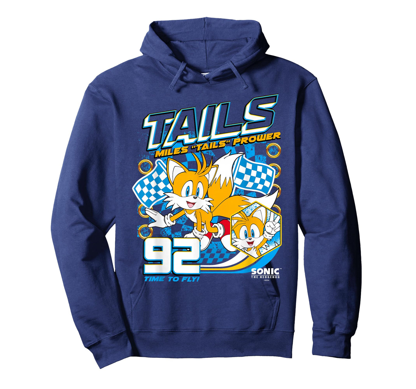 Sonic The Hedgehog Miles 'Tails' Prower 92 Racing Poster T-Shirt