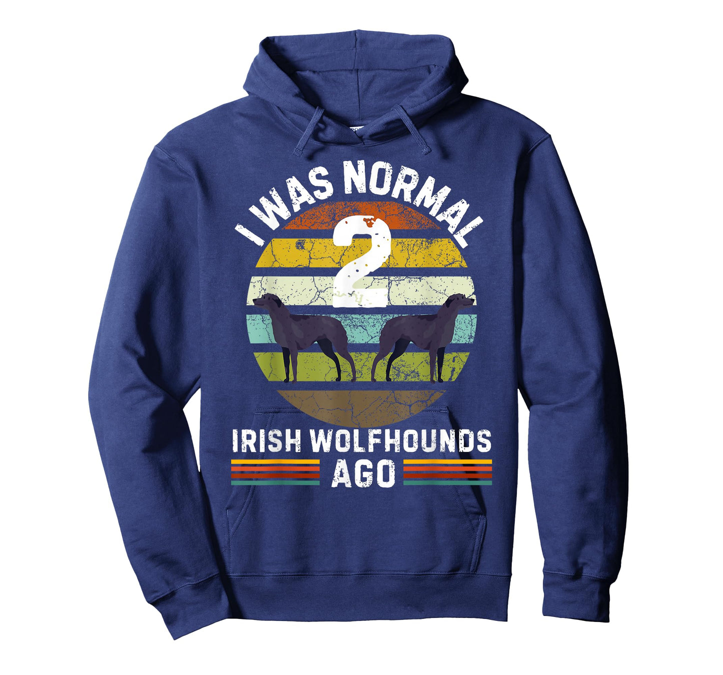 Funny Dog Design - I Was Normal 2 Irish Wolfhounds Ago T-Shirt