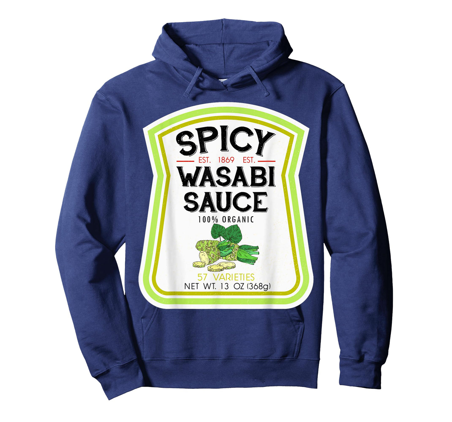 Wasabi Sauce Bottle Label Halloween 2021 Couples Costume T-Shirt