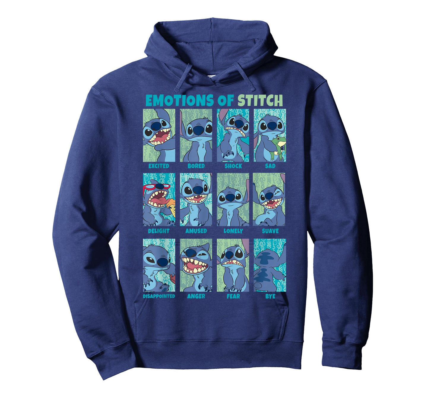 Disney Lilo & Stitch Emotions of Stitch Box Up Panels T-Shirt