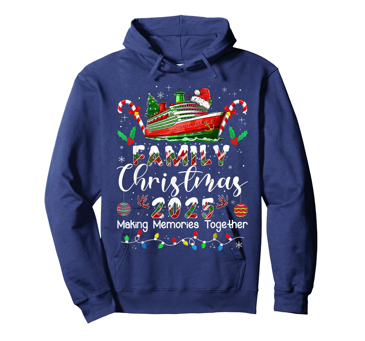 Family Christmas 2025 Cruise Matching Santa Xmas Pajamas Pjs T-Shirt