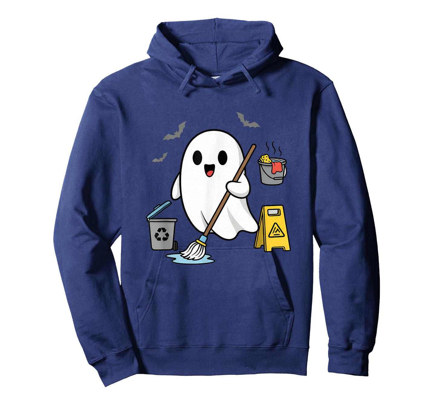 School Custodian Janitor Spooky Ghost Halloween Costume T-Shirt
