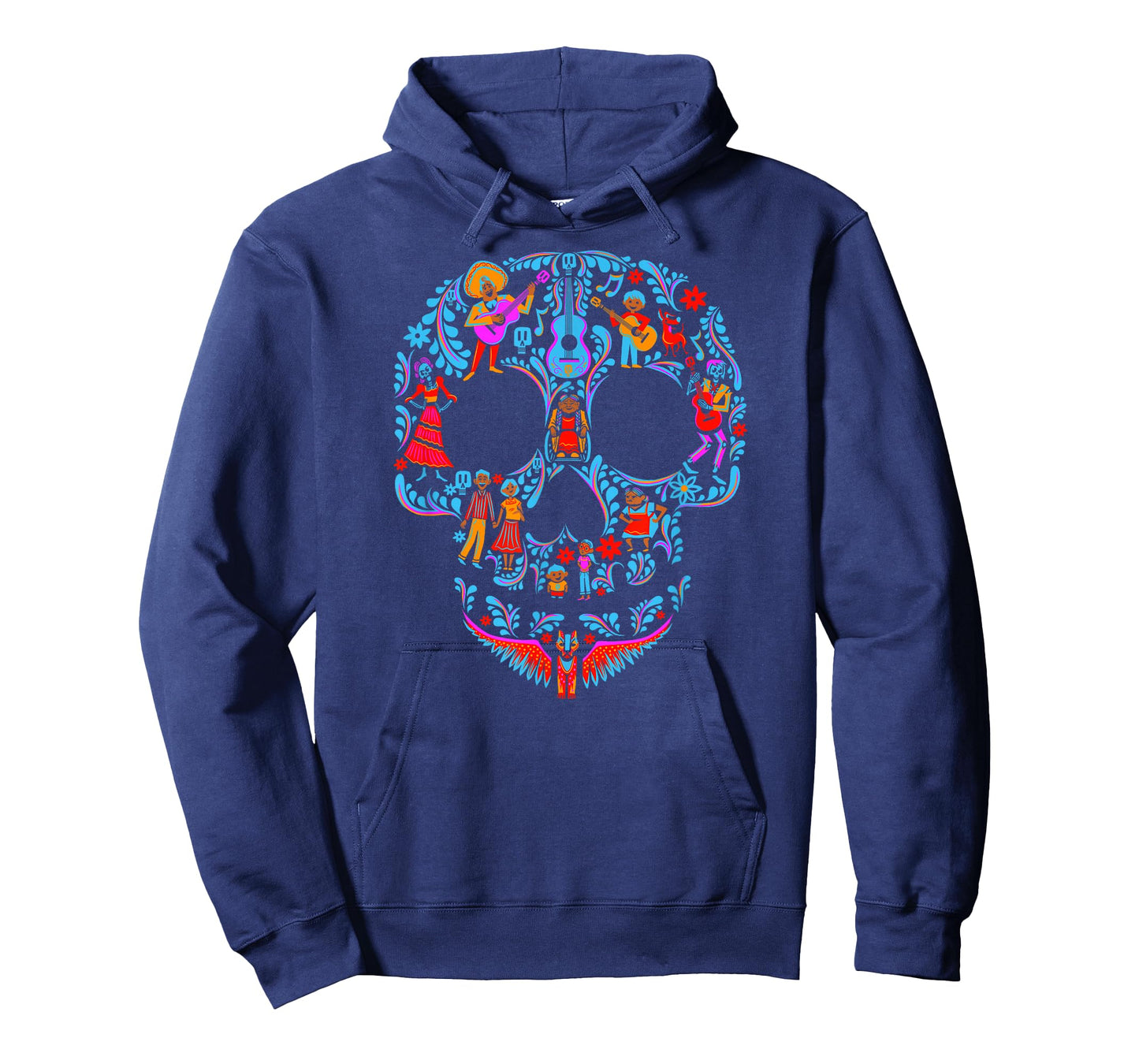 Disney Pixar Coco Classic Day Of The Dead Skull Collage Logo T-Shirt