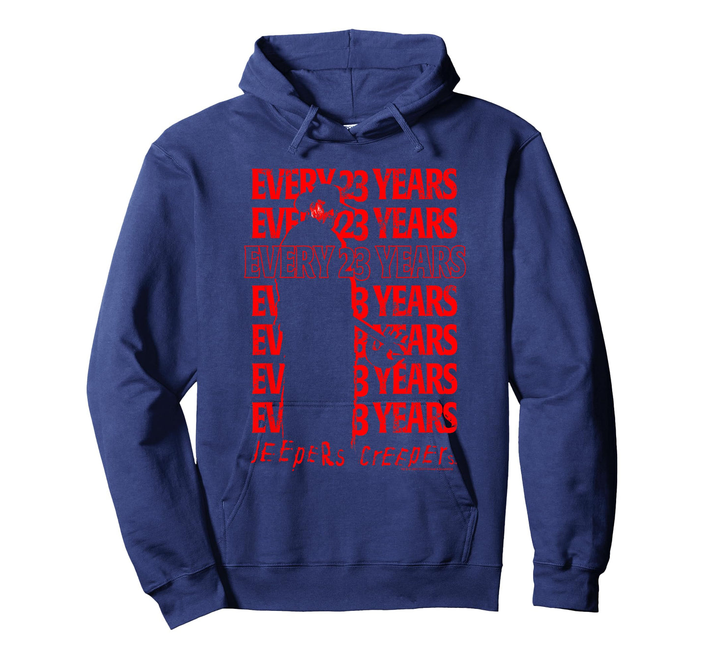 Jeepers Creepers Halloween Every 23 Years Red Vintage Stack T-Shirt