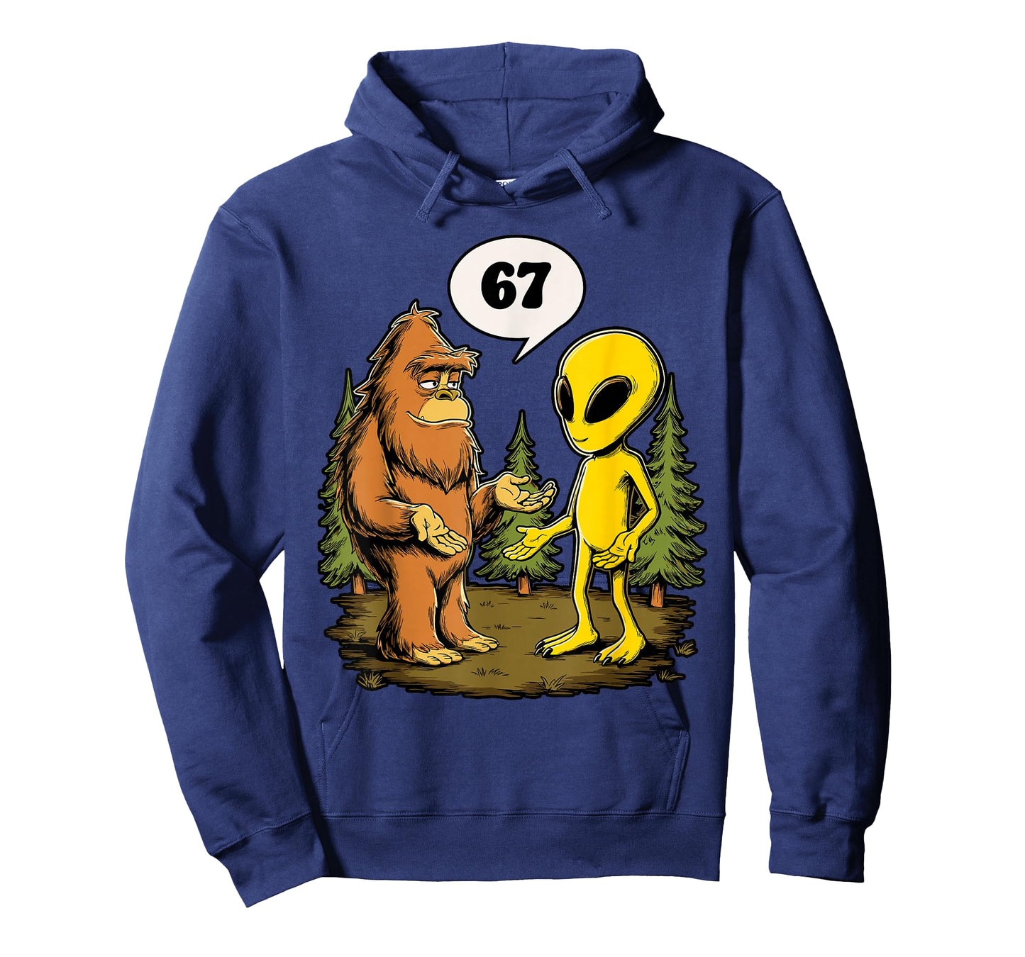 67 Funny Six Seven Gen Alpha Slang Bigfoot T-Shirt