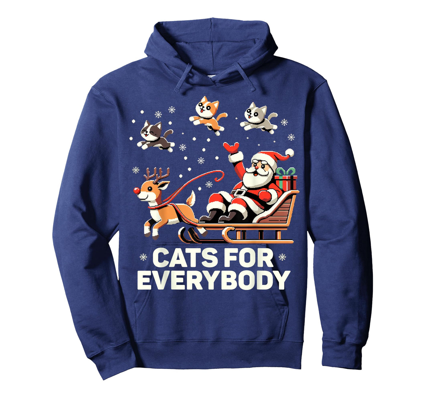 Cats For Everybody - Funny Christmas Cat Xmas Women Santa T-Shirt