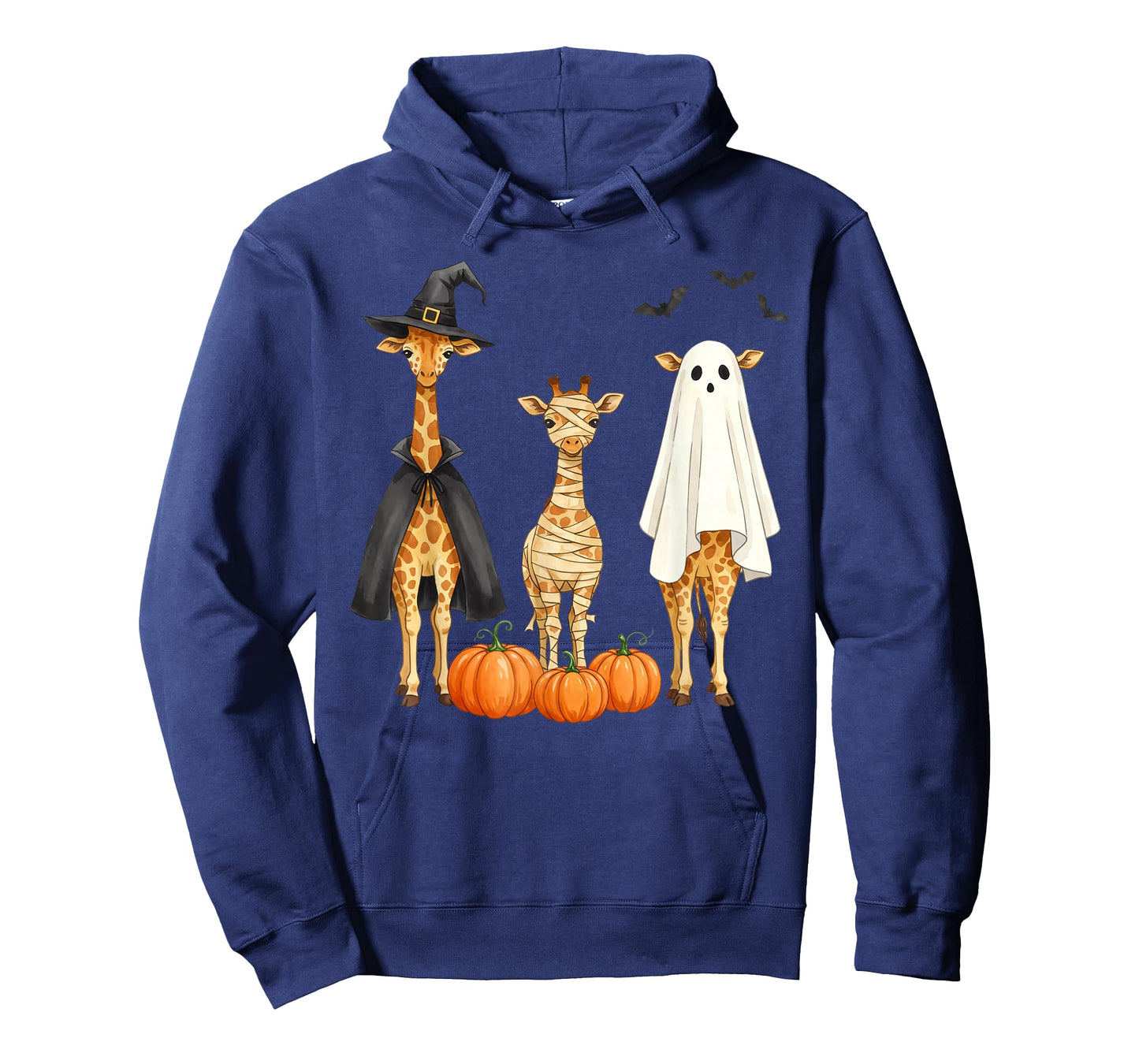 Giraffe Boo Mummy Witch Halloween Costume Giraffe Pumpkin T-Shirt