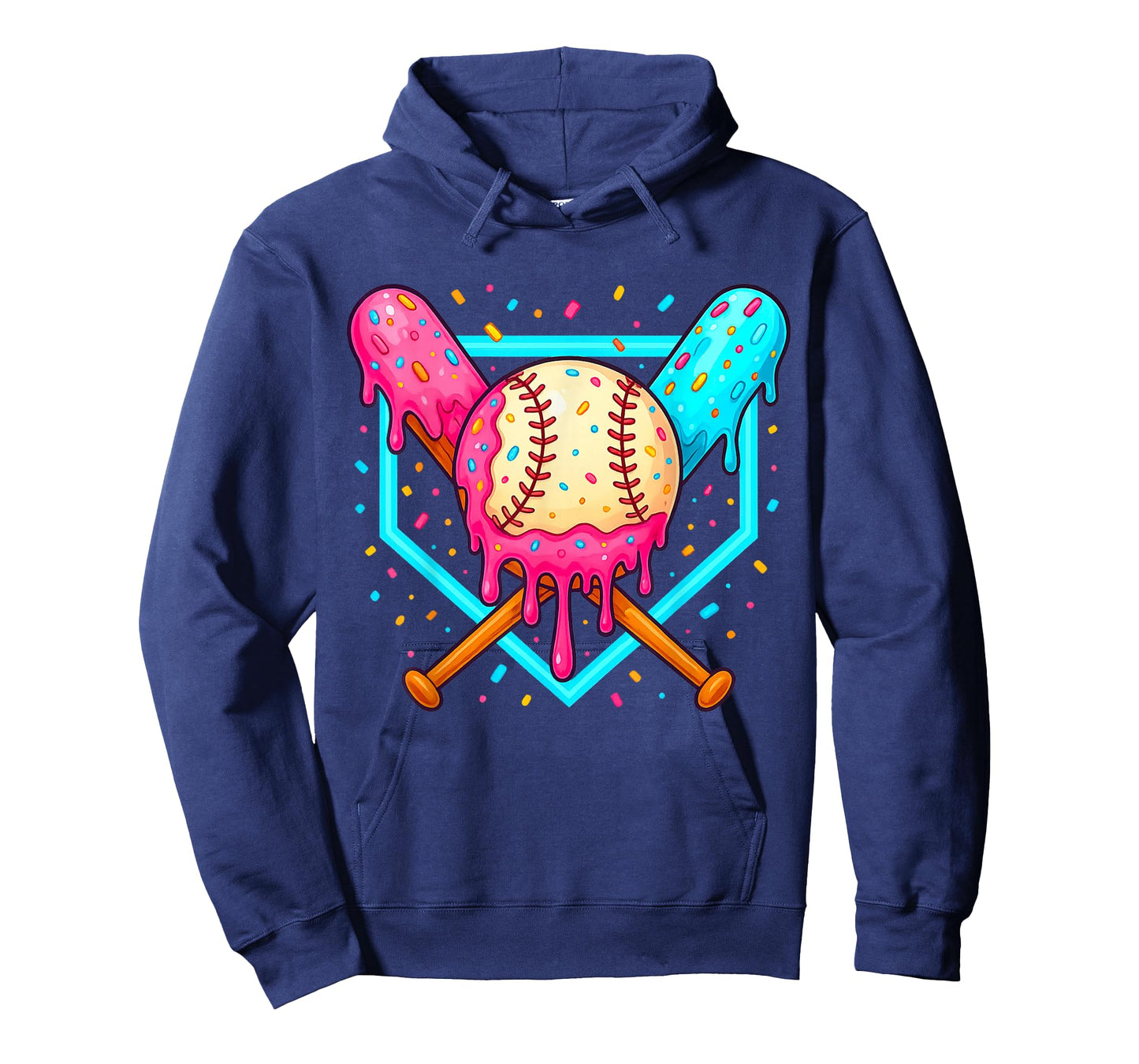 Ice Cream Baseball Drip Respect The Drip Youth Boy Baseball T-Shirt