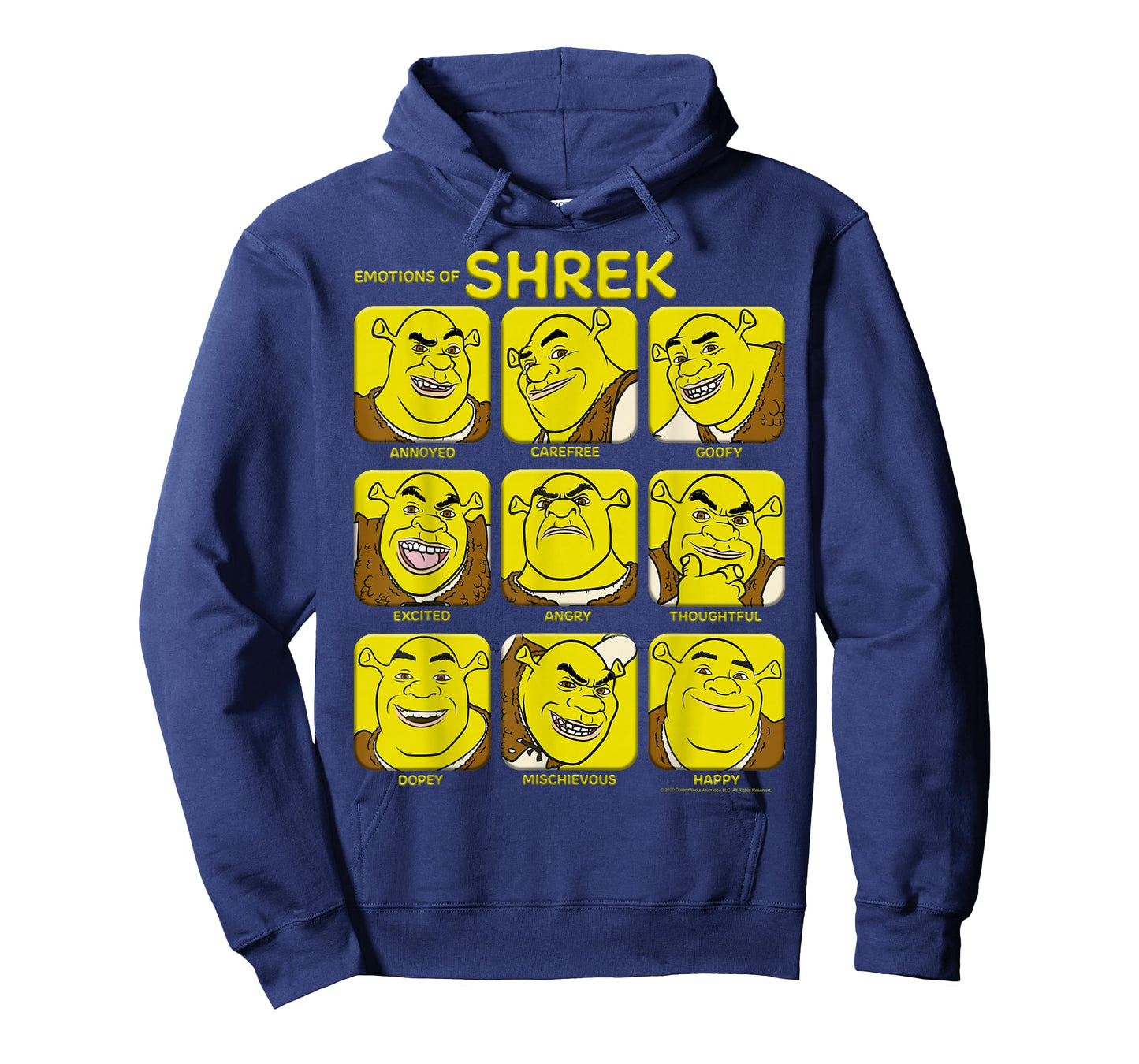 Shrek Emotions of Shrek Box Up T-Shirt