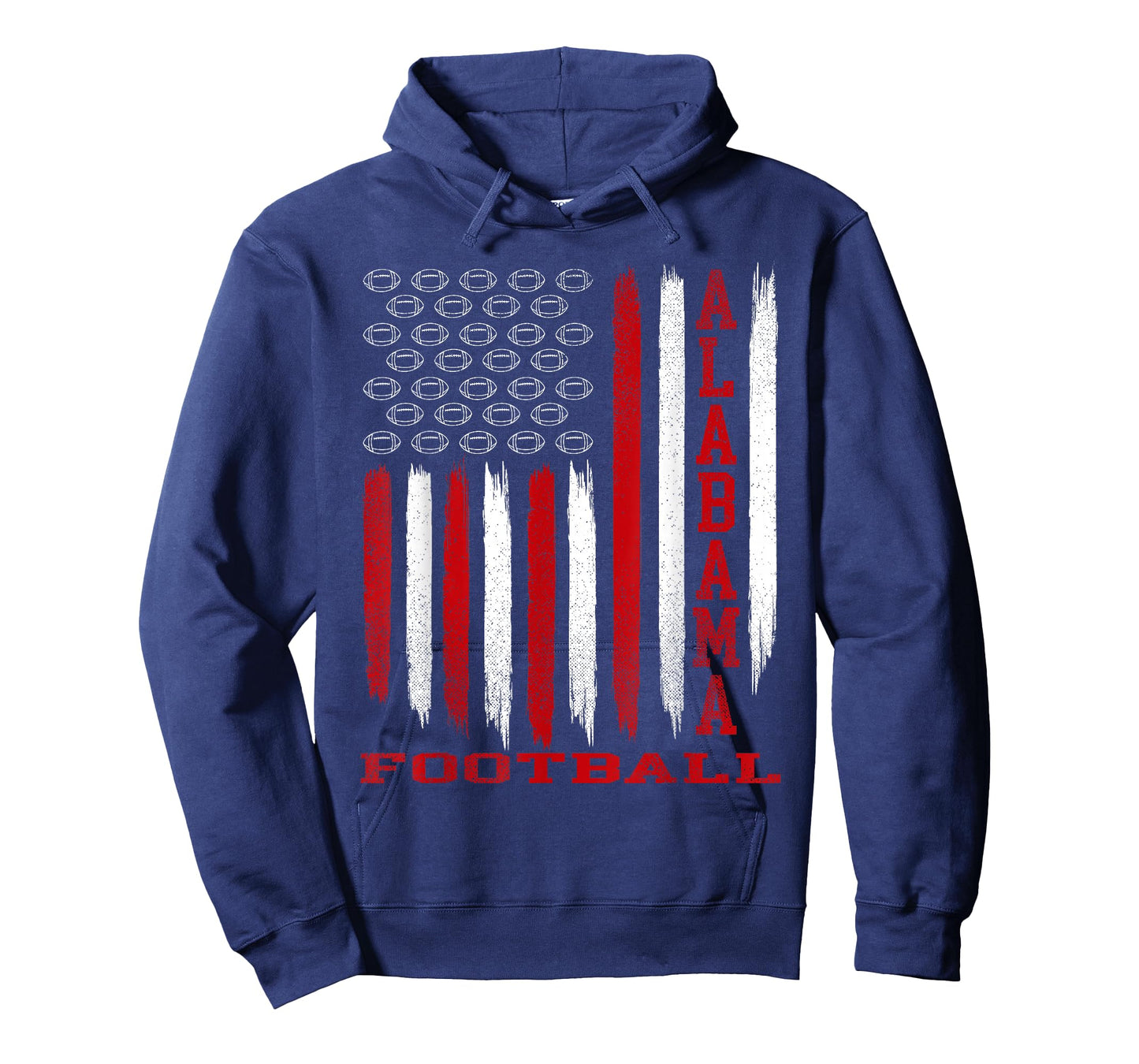 Patriotic USA Flag Alabama Football Season Party T-Shirt
