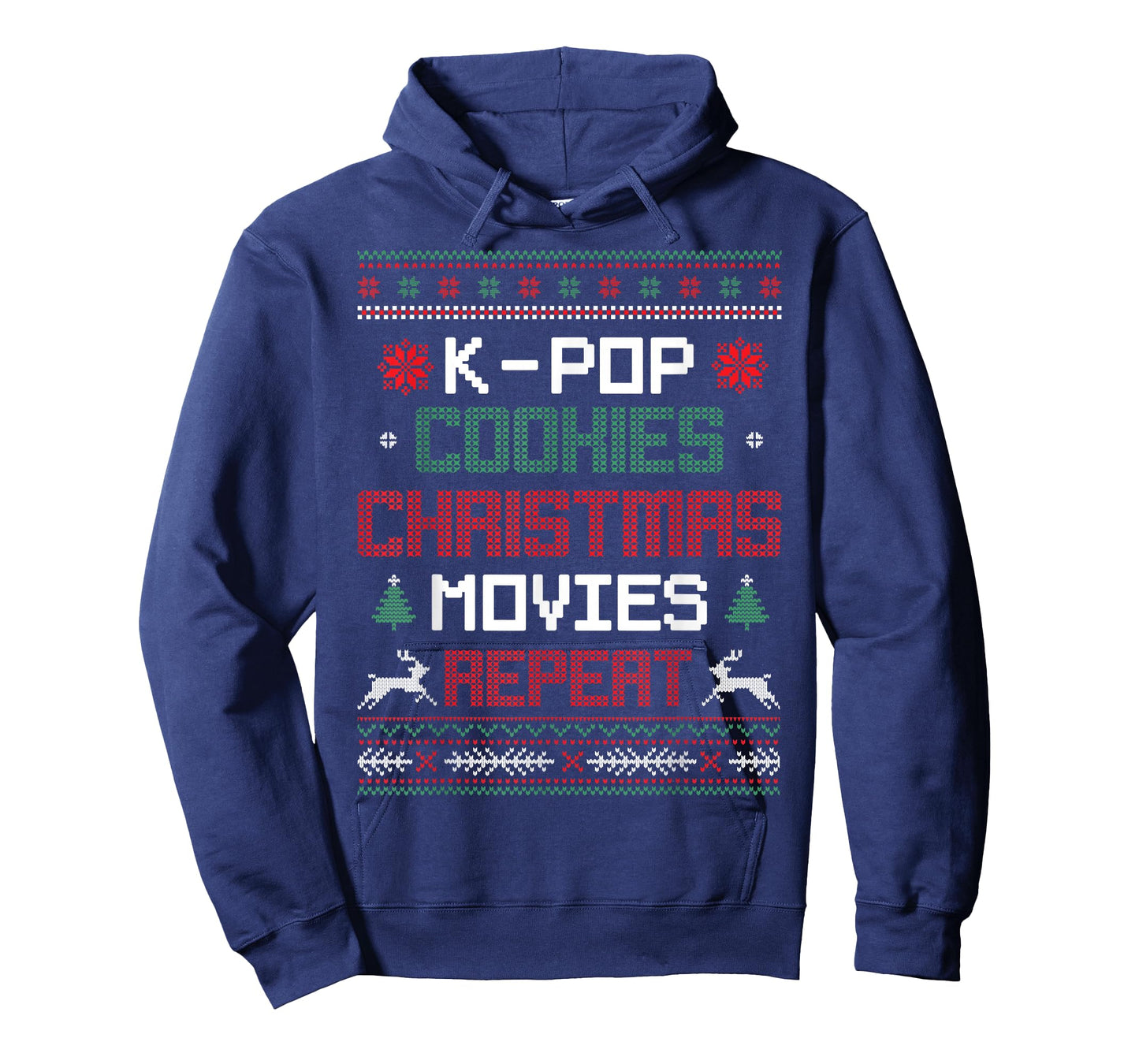 K-Pop Cookies Christmas Movies Repeat Korean Pop Music Xmas T-Shirt
