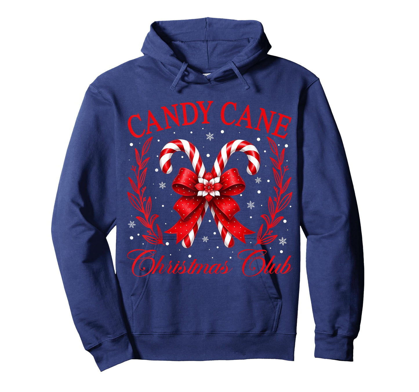 Cute Coquette Bow Candy Lovers Candy Cane Christmas Club T-Shirt