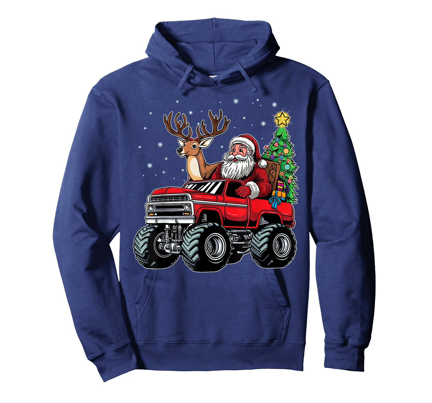 Christmas Santa Claus Monster Truck Lover Funny Xmas Costume T-Shirt