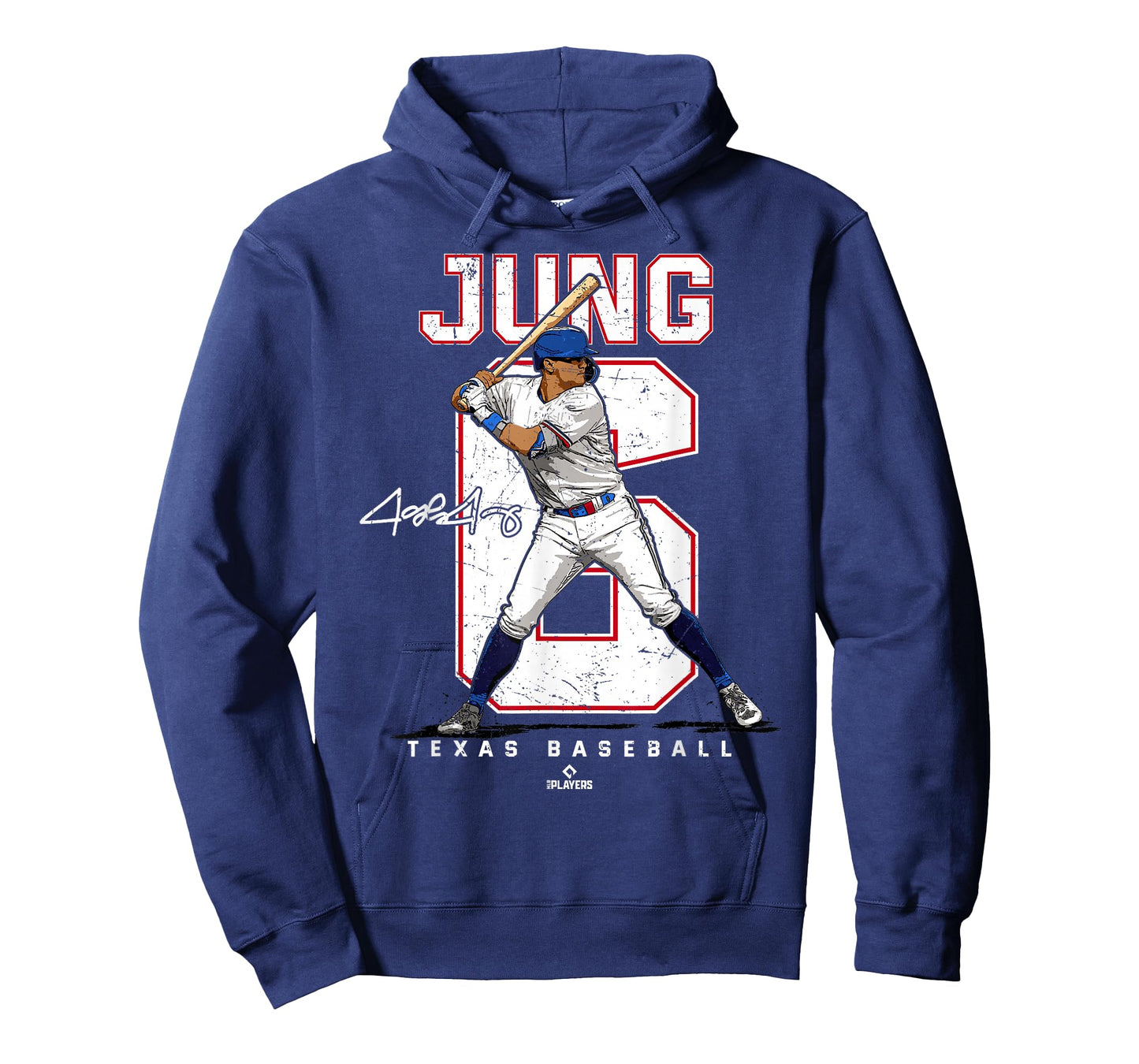 Number and Portrait Josh Jung Texas T-Shirt