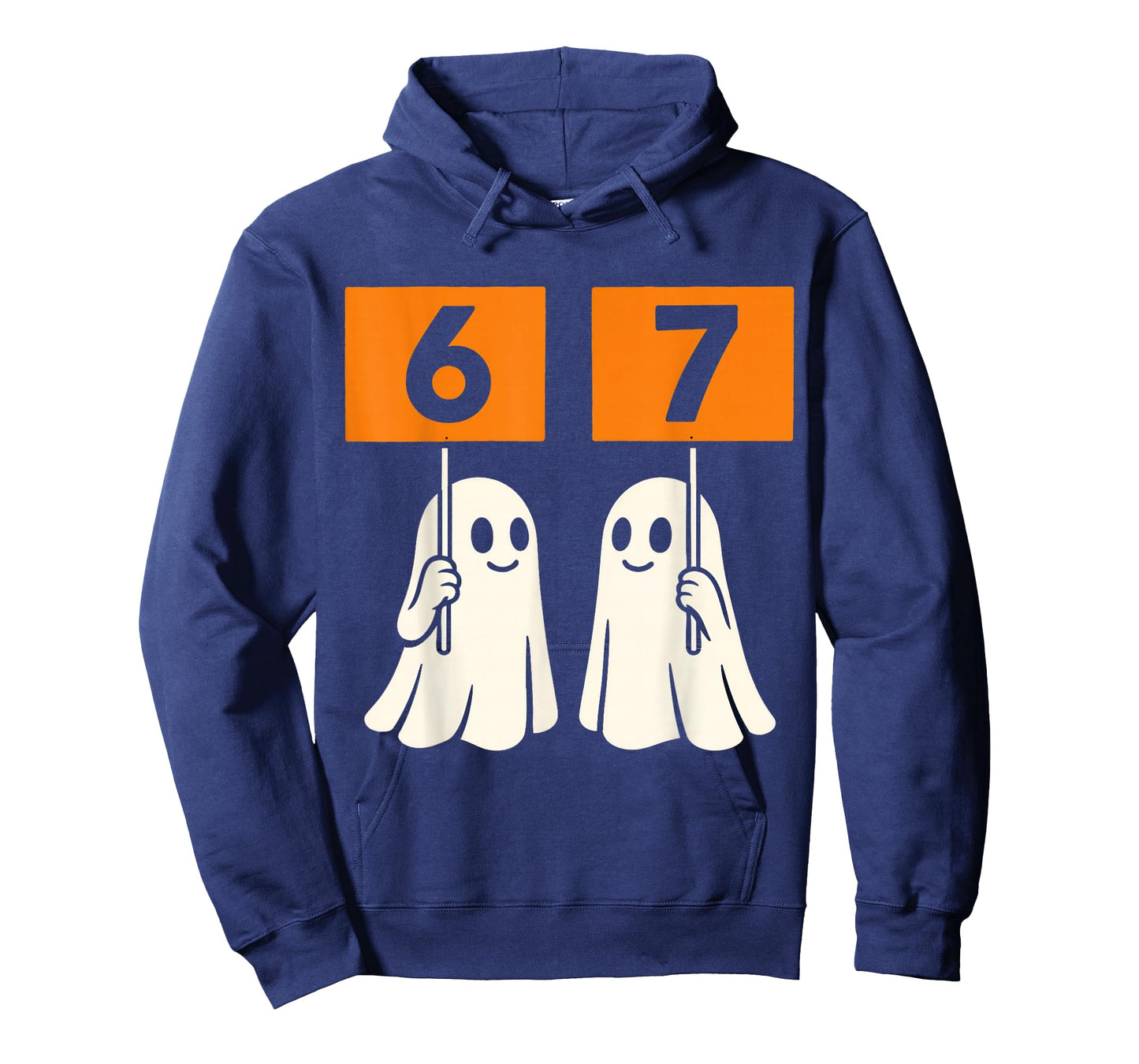 Funny 67 Meme Halloween Trendy Six Seven Ghosts 6-7 Humor T-Shirt