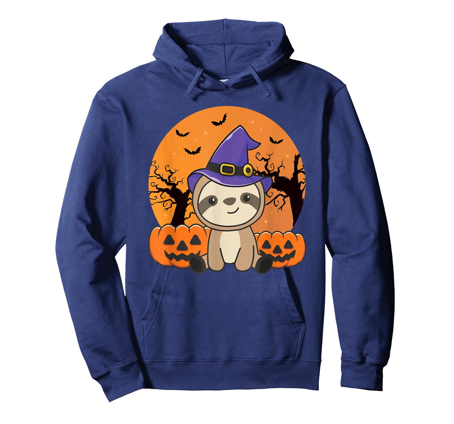 Sloth In Pumpkin Witch Sloths Happy Halloween T-Shirt