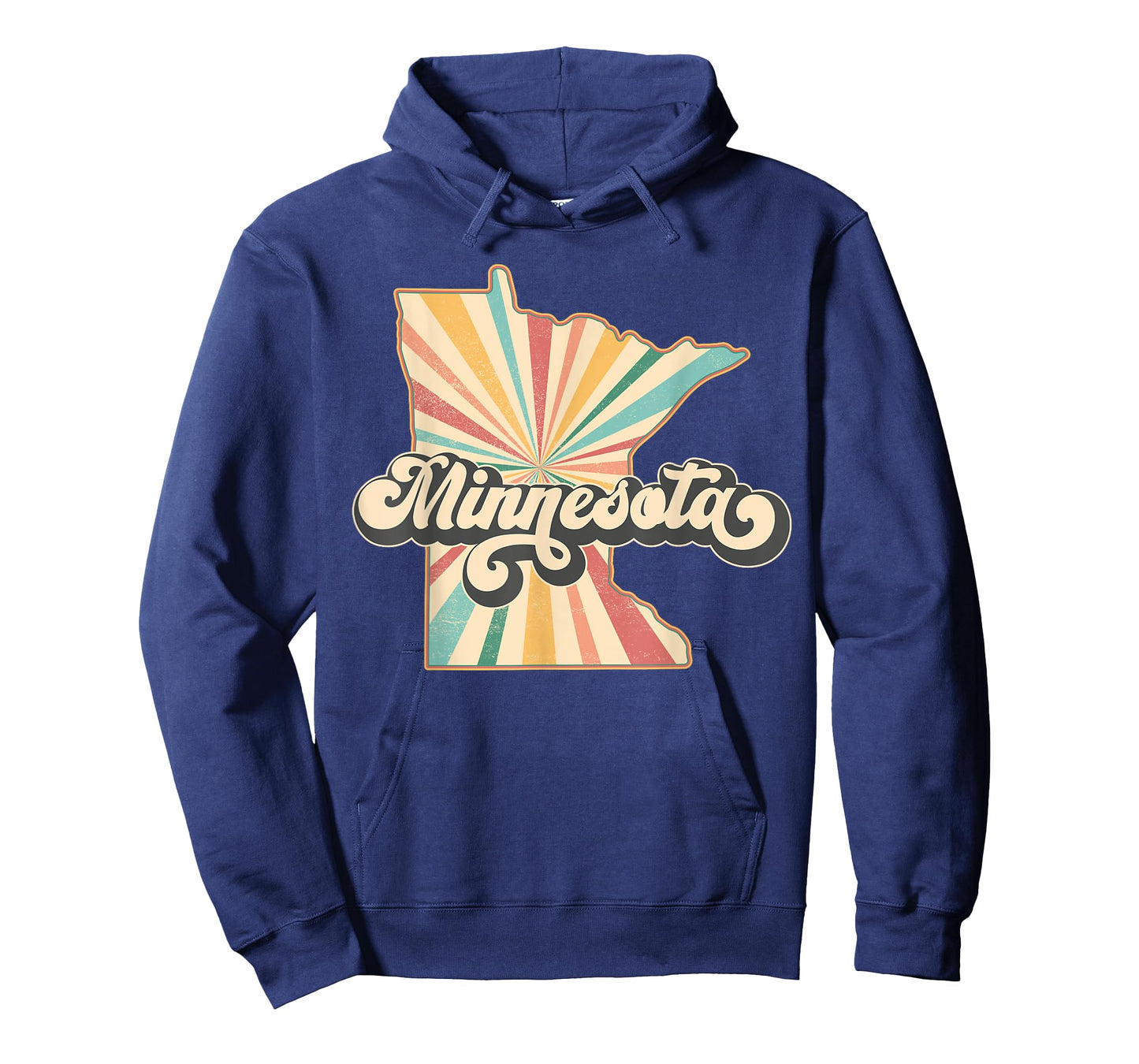 Minnesota State Map - Retro Map Flag Souvenir Men Women Kids T-Shirt