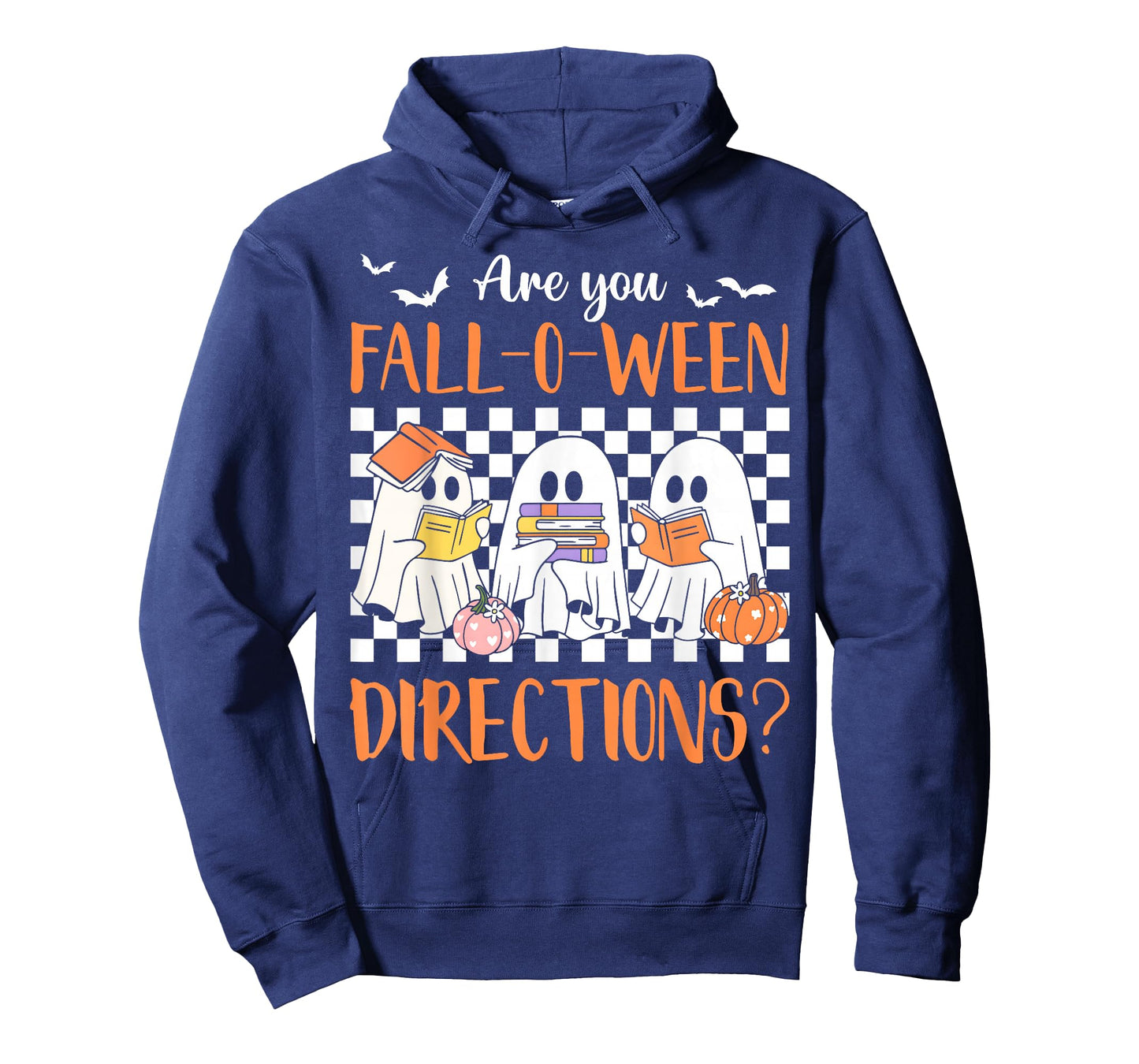 Retro are You Fall O Ween Directions Teacher Halloween Ghost T-Shirt
