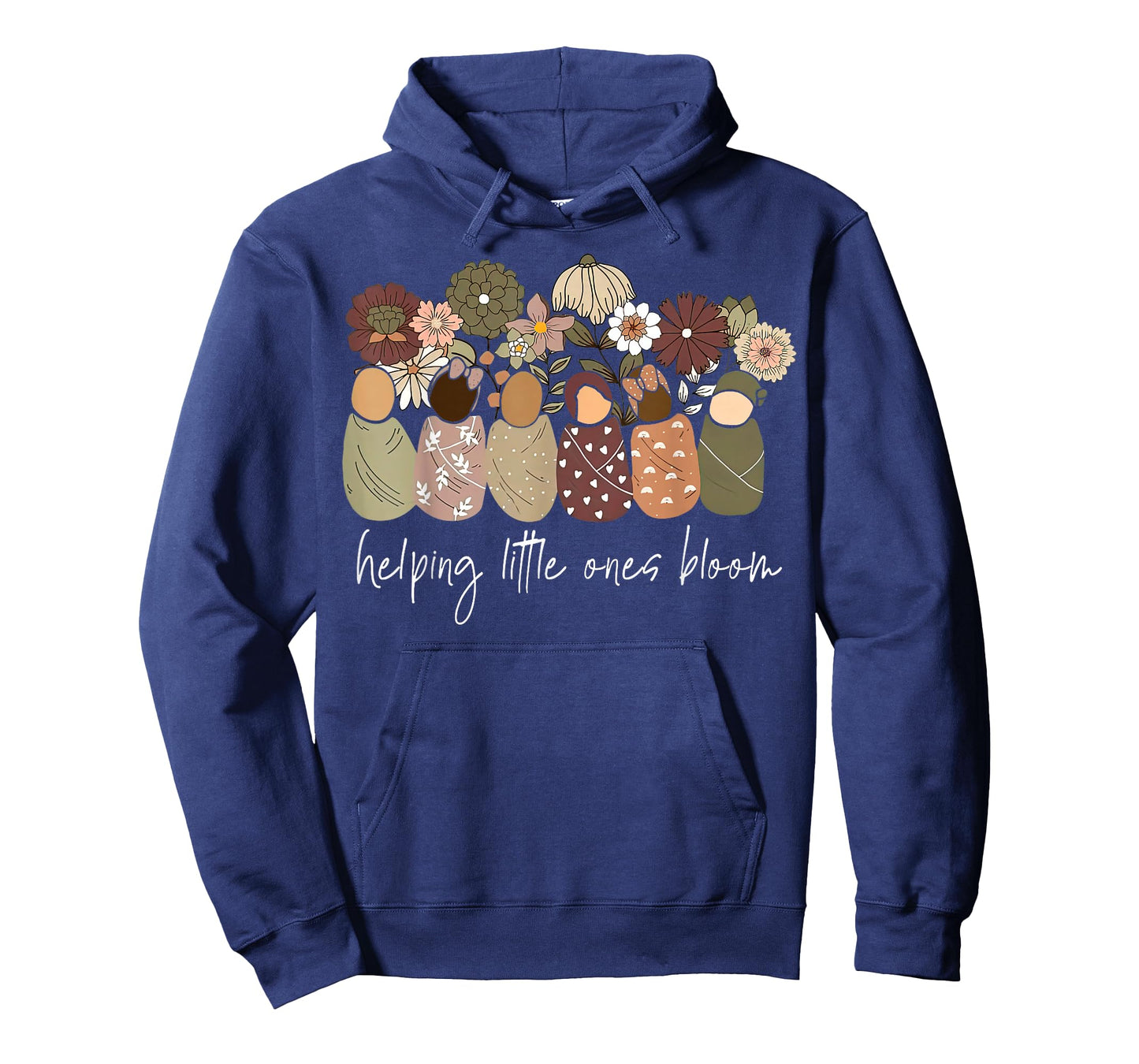 Wildflower Helping Little Ones Bloom Nurse RN Babies Swaddle T-Shirt