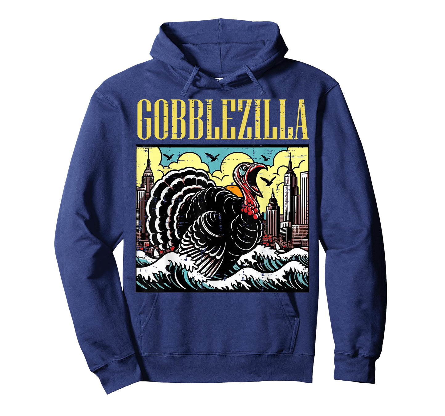 Thanksgiving Turkey Monster Funny Gobblezilla Men Women Kids T-Shirt