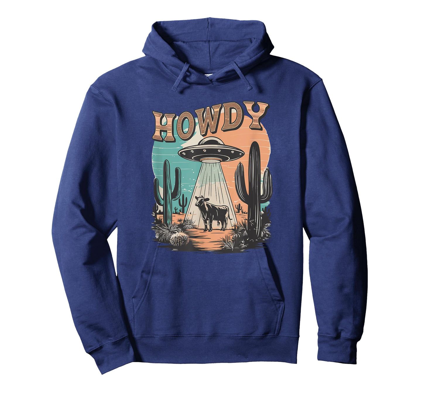 UFO Howdy Alien Cow Ufo Western T-Shirt