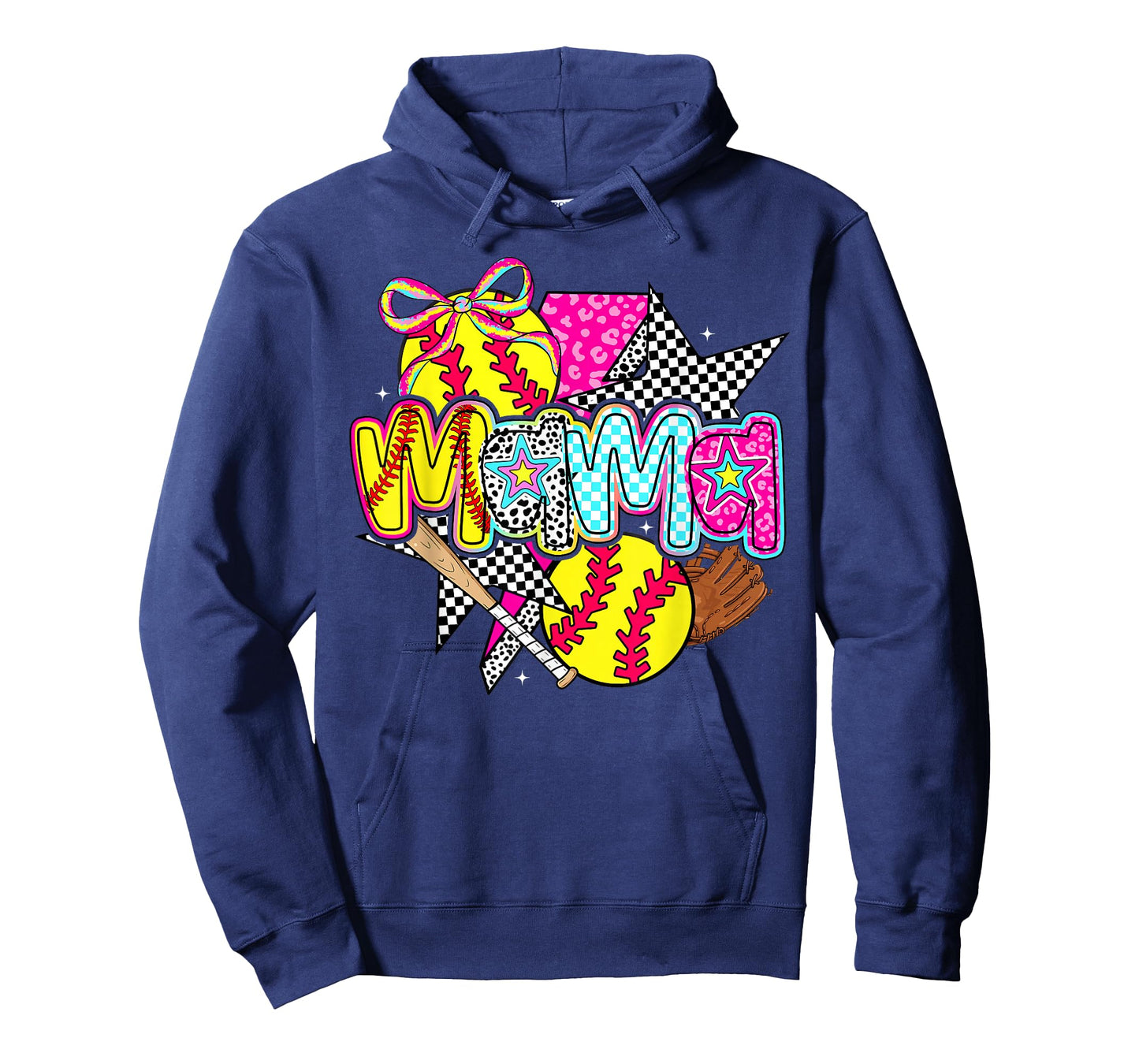 Softball Mama Mom Softball Game Day Vibes Mother's Day Women T-Shirt