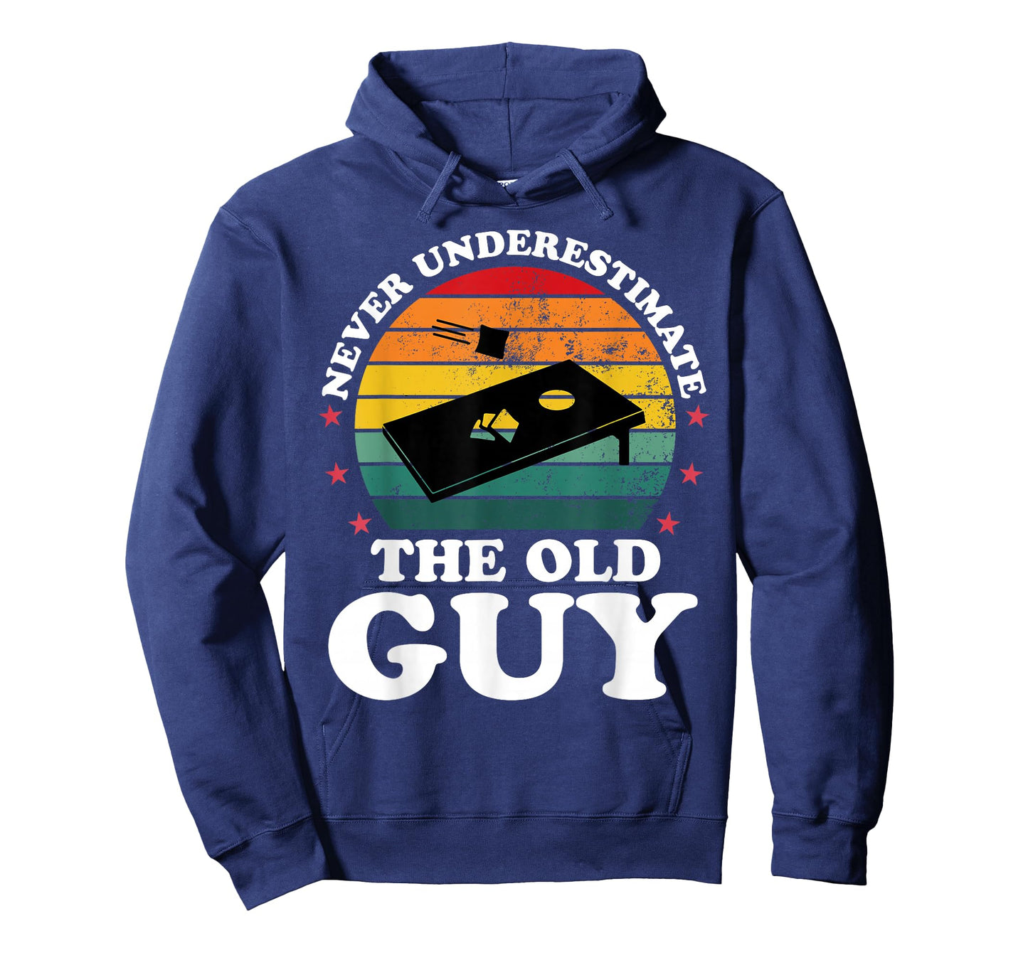 Never Underestimate Funny Cornhole Player Men Grandpa T-Shirt