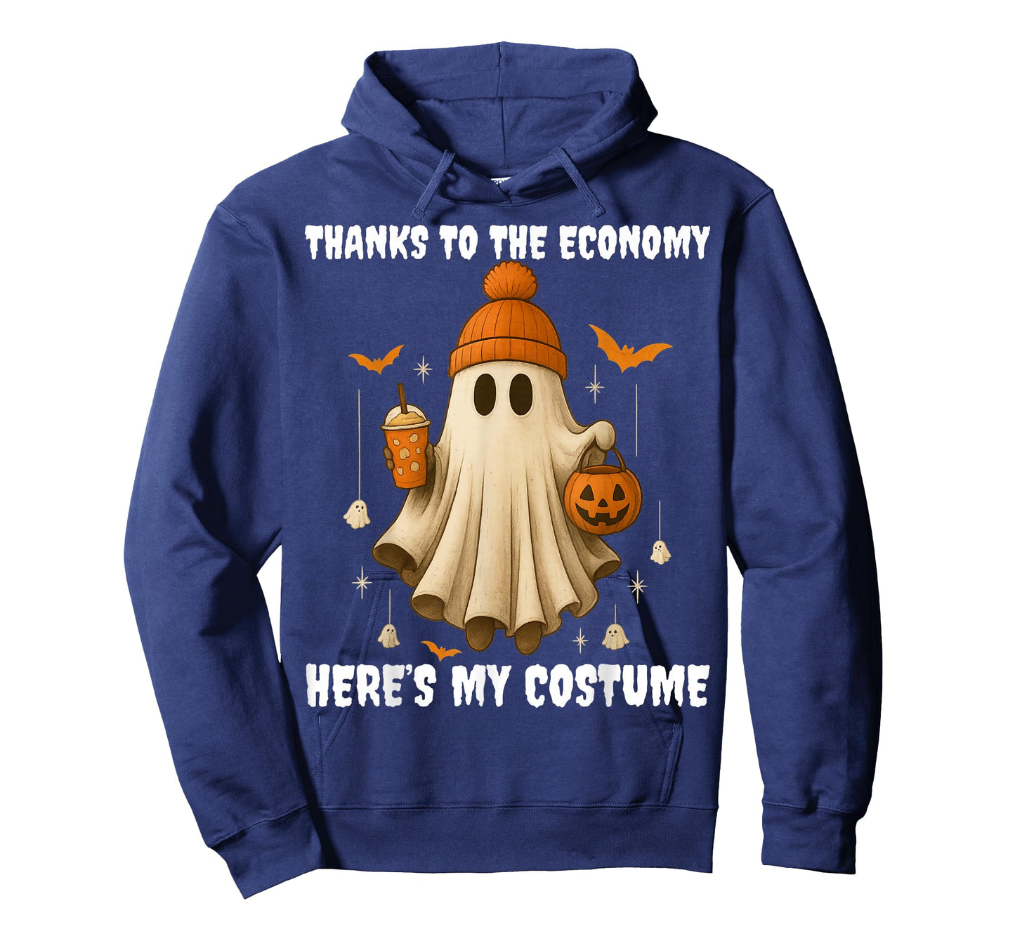 Budget Cuts Ghost Costume Funny Inflation Lazy Halloween T-Shirt