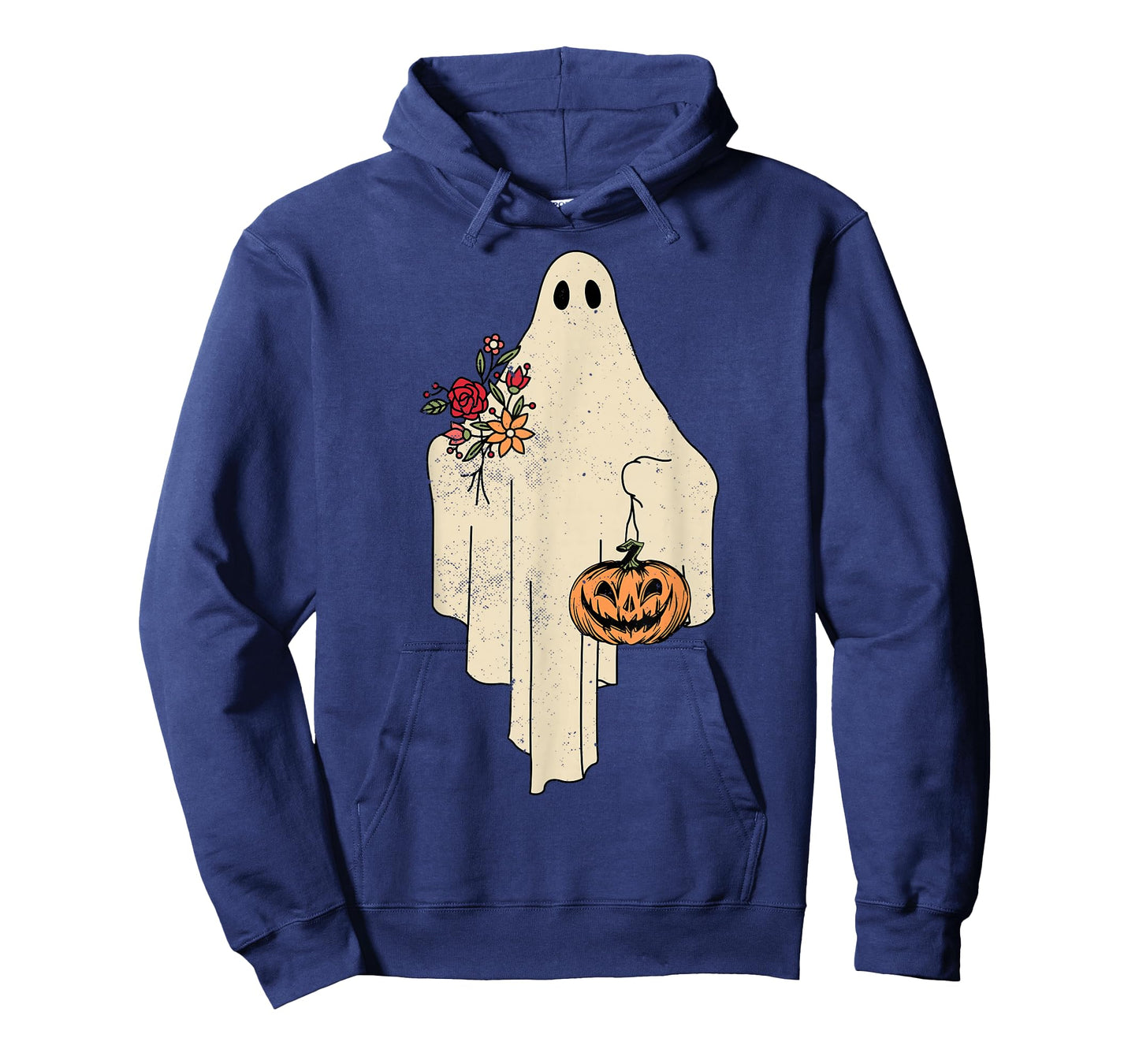 Vintage Floral Ghost Cute Halloween Costume Funny Graphic T-Shirt