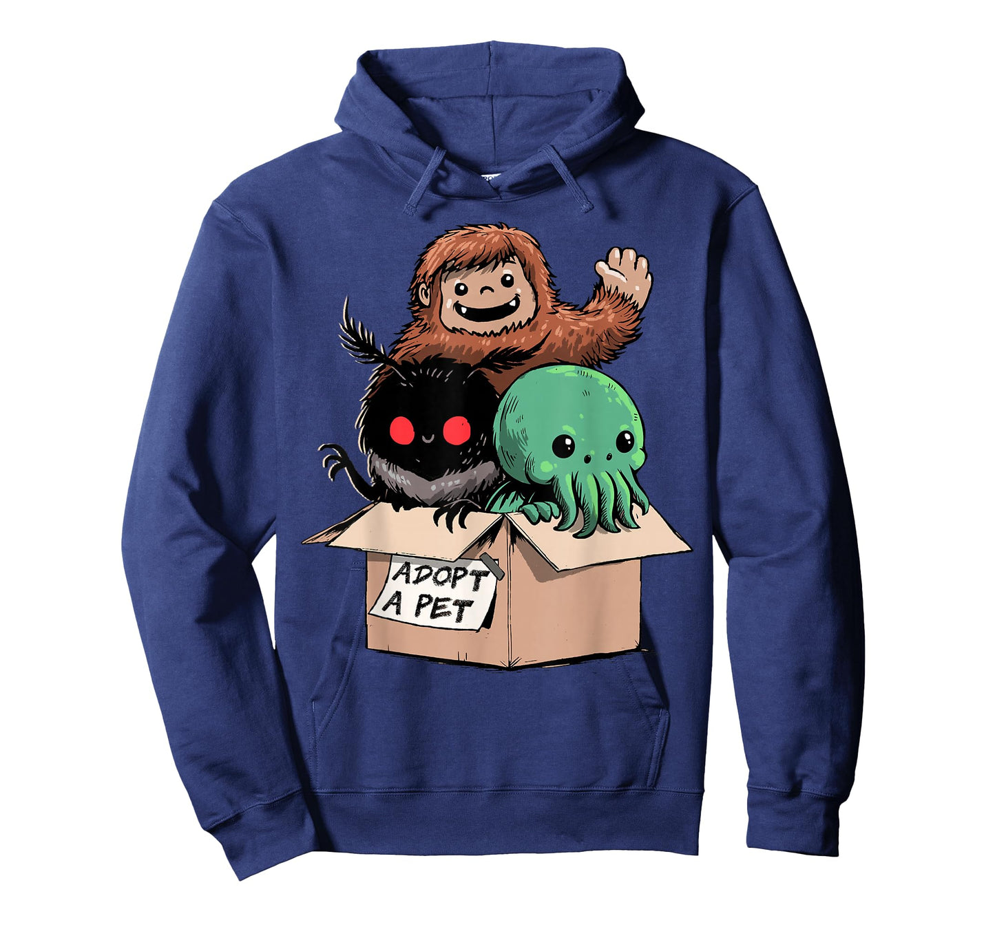 Adopt A Pet Shirt Creepy Monsters Bigfoot Mothman T-Shirt