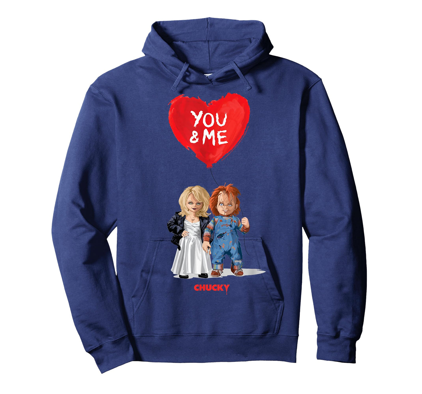 Chucky & Tiffany Blood Red Balloon T-Shirt