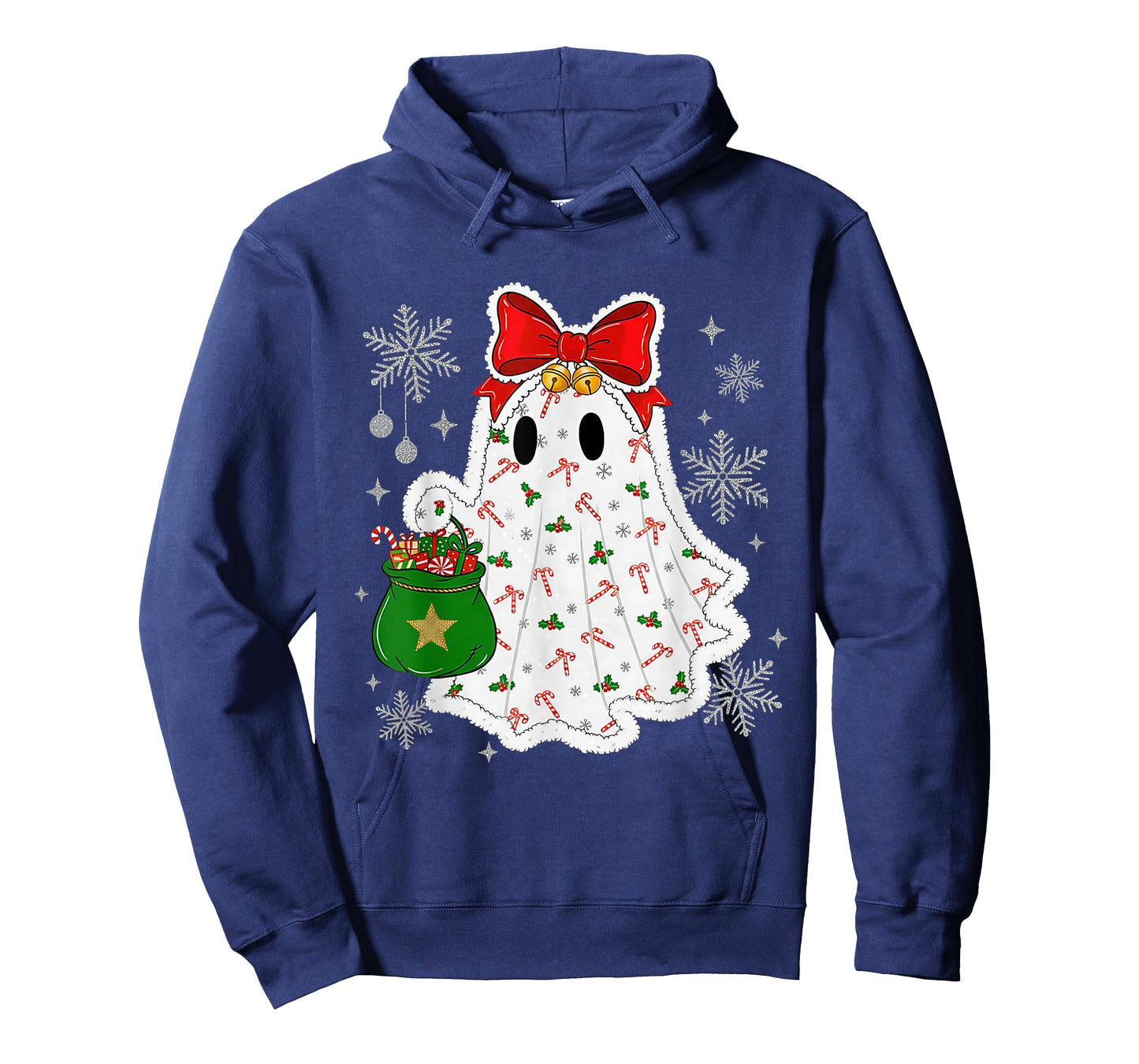 Ghost Christmas Santa Spooky Christmas T-Shirt