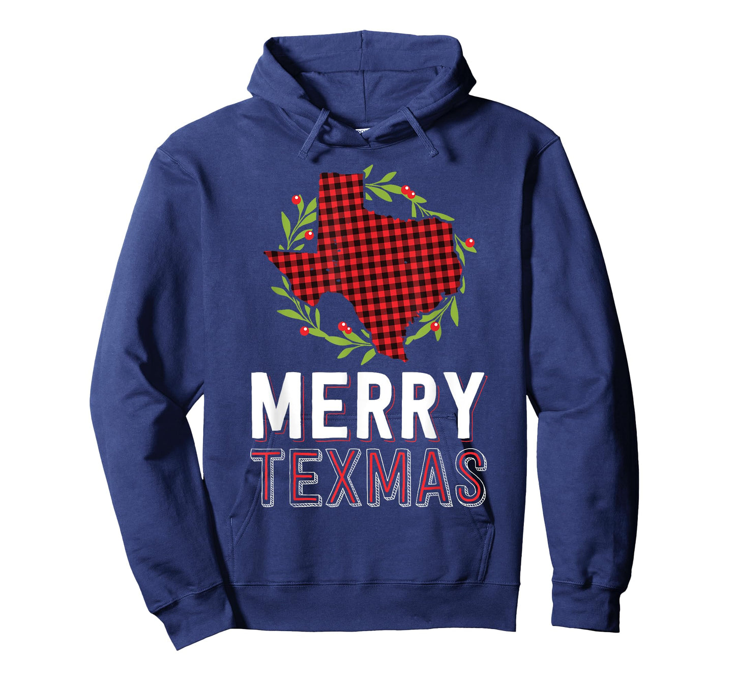 Merry Texmas Texas Yall Red Buffalo Plaid Family Christmas T-Shirt