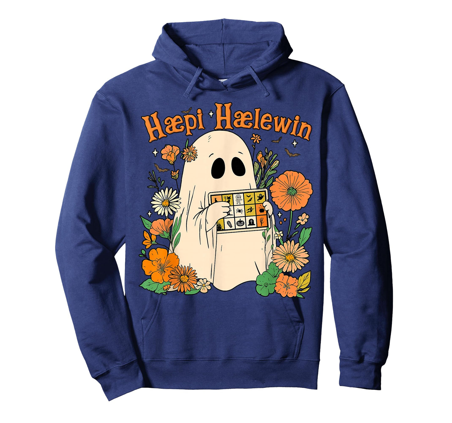 Halloween Speech Therapy Floral Ghost AAC SLP Spooky Season T-Shirt