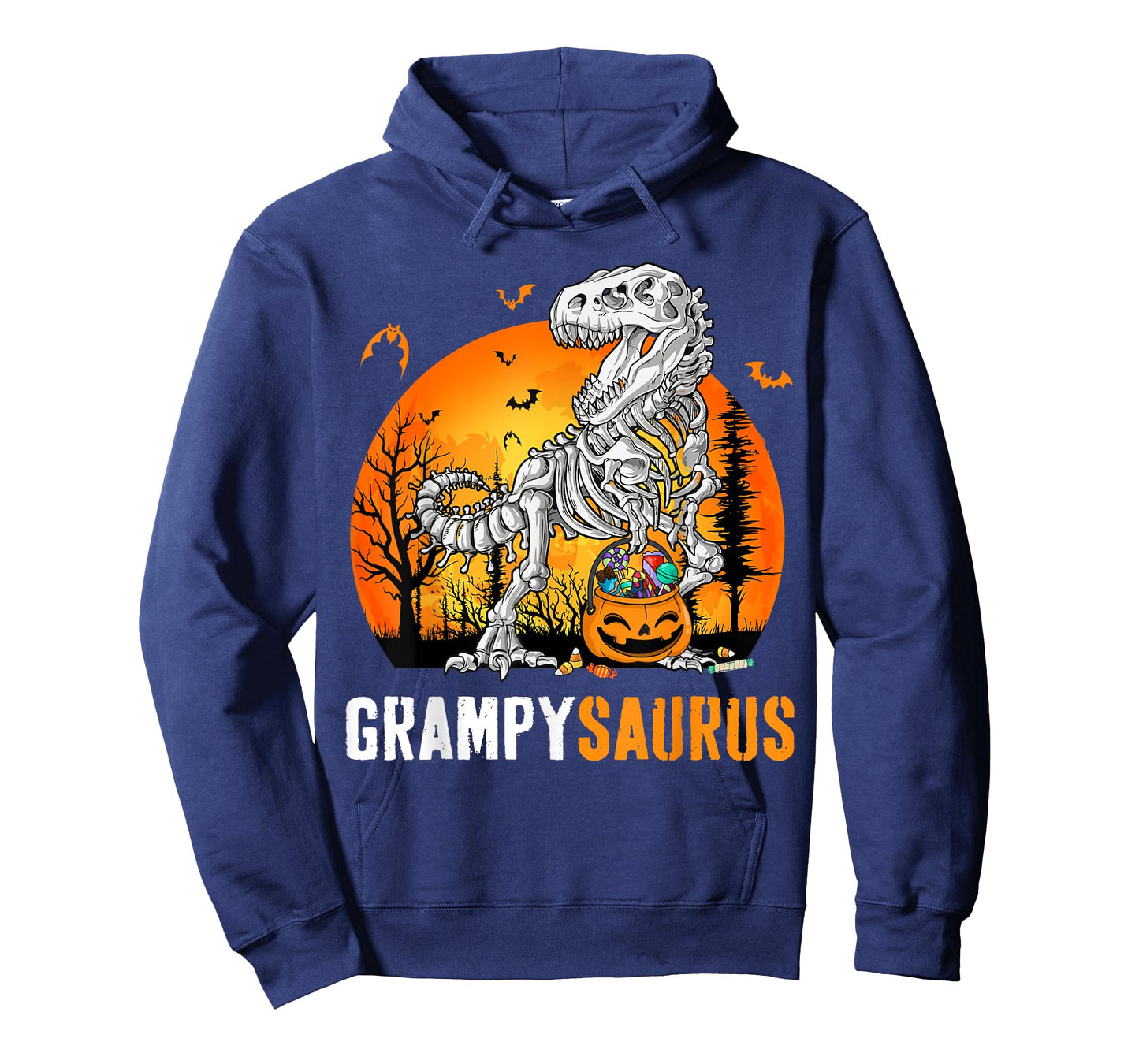 Grampysaurus Dinosaur Skeleton Halloween Grampy Saurus T-Shirt