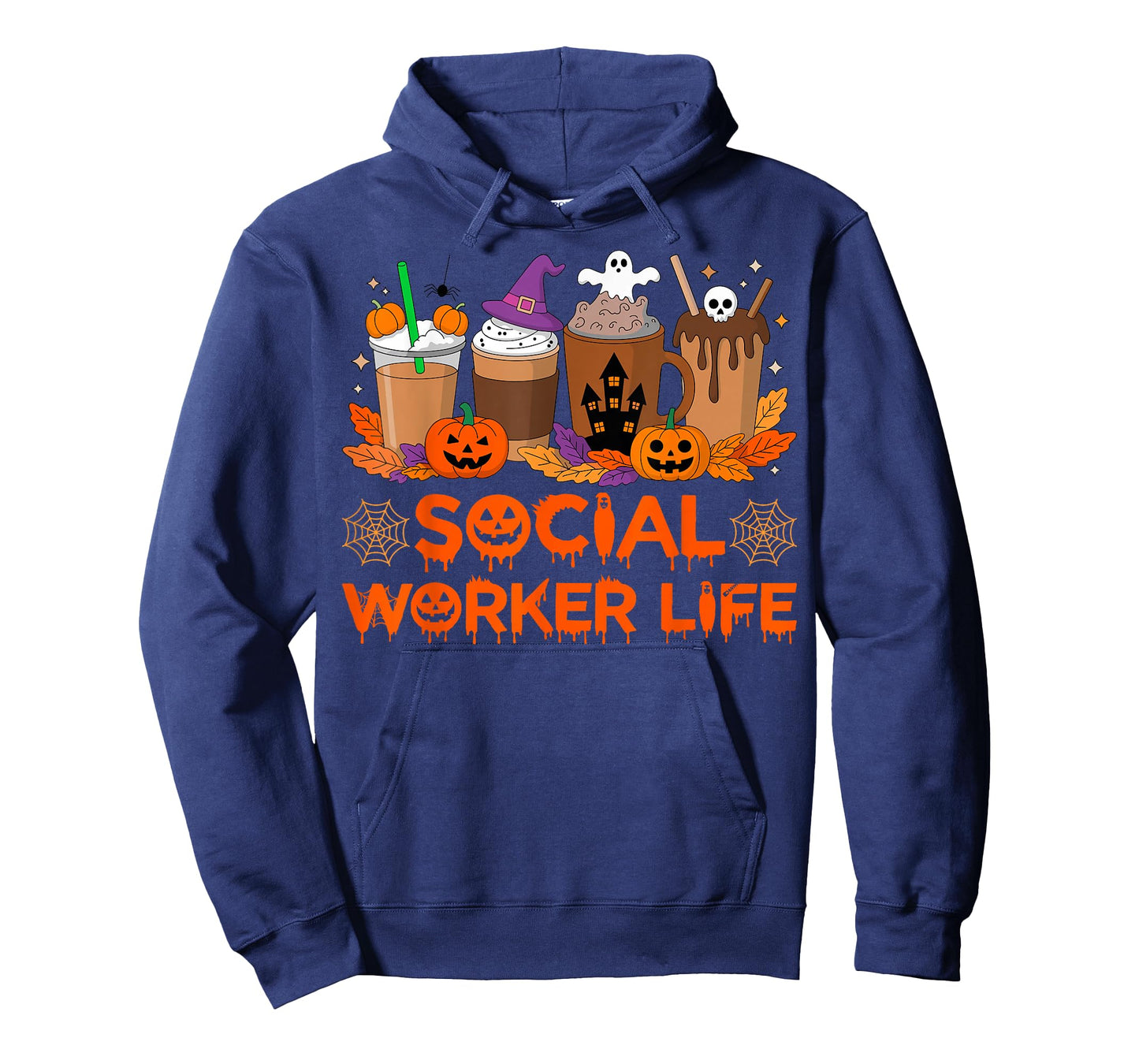 Spooky Social Worker Life Ghost Halloween Costume T-Shirt