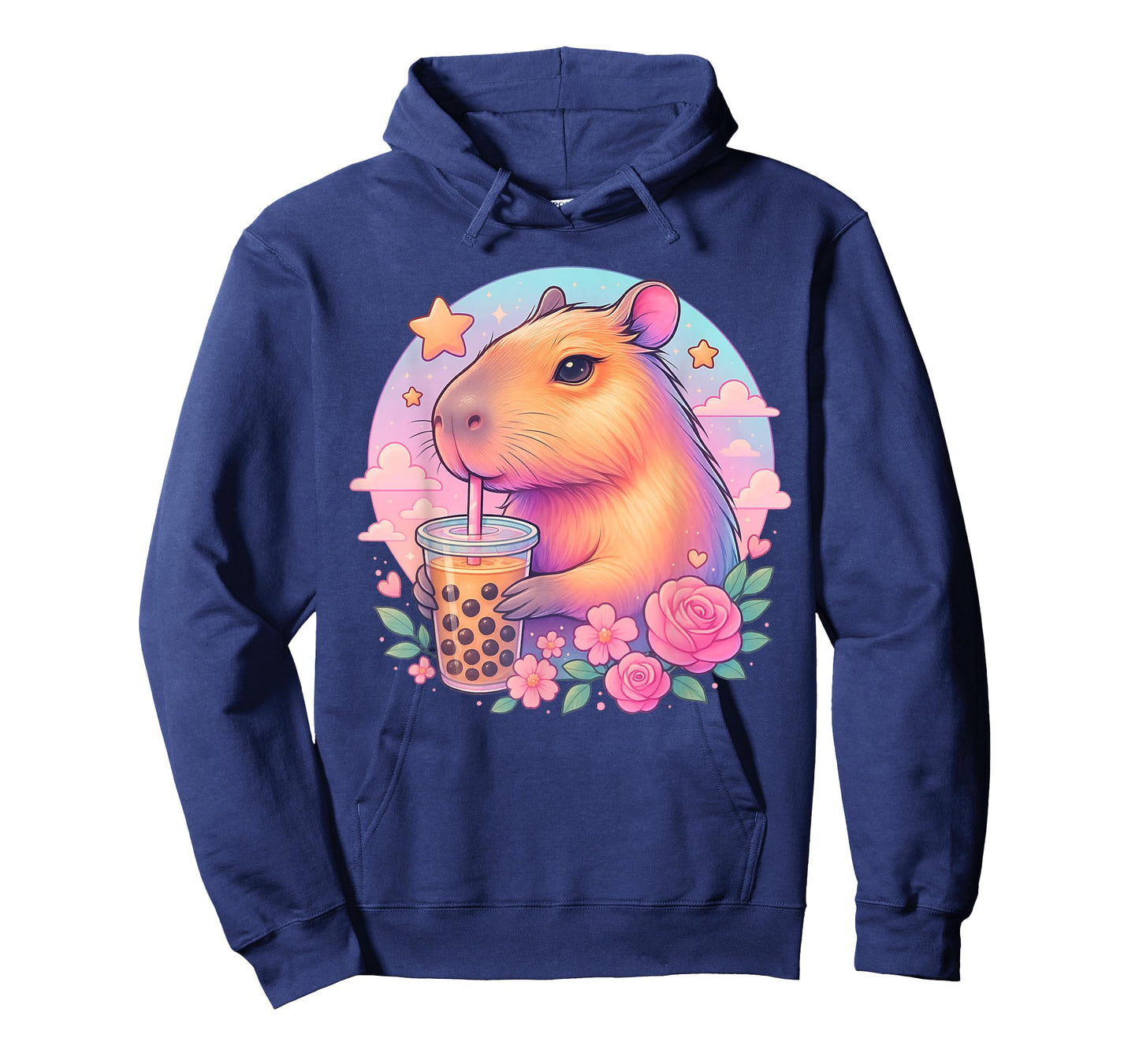 Cute Capybara Kawaii Anime Boba Bubble Tea Lover Girls Teen T-Shirt