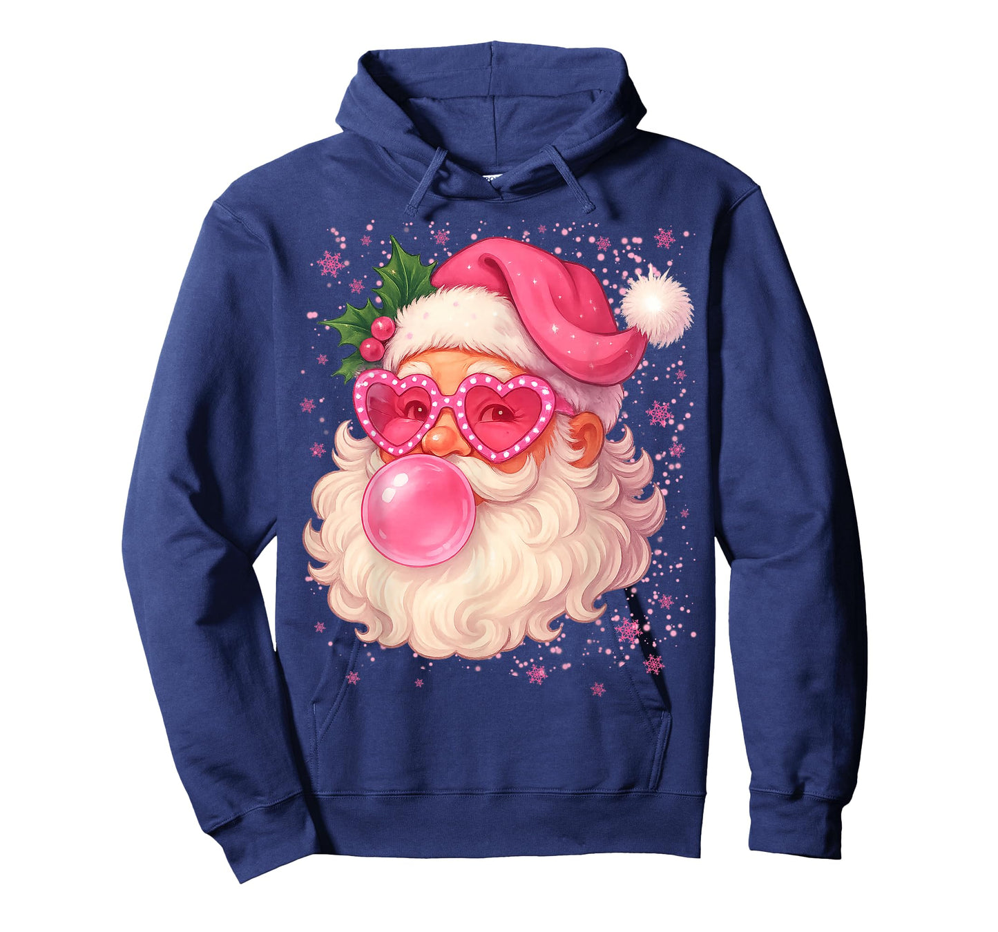 Cute Pink Santa Snowflake Christmas Pajamas Xmas Girls Women T-Shirt