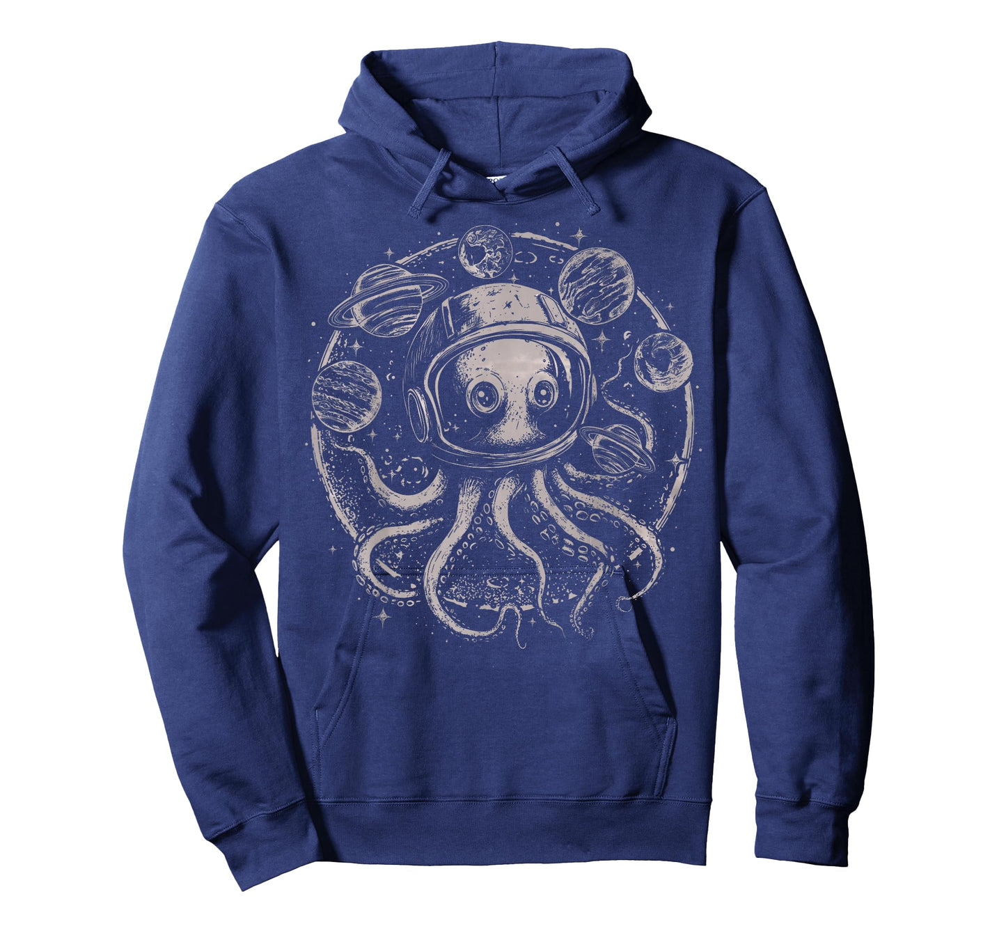Funny Astronaut Octopus Outer Space UFO Alien Cosmic Horror T-Shirt