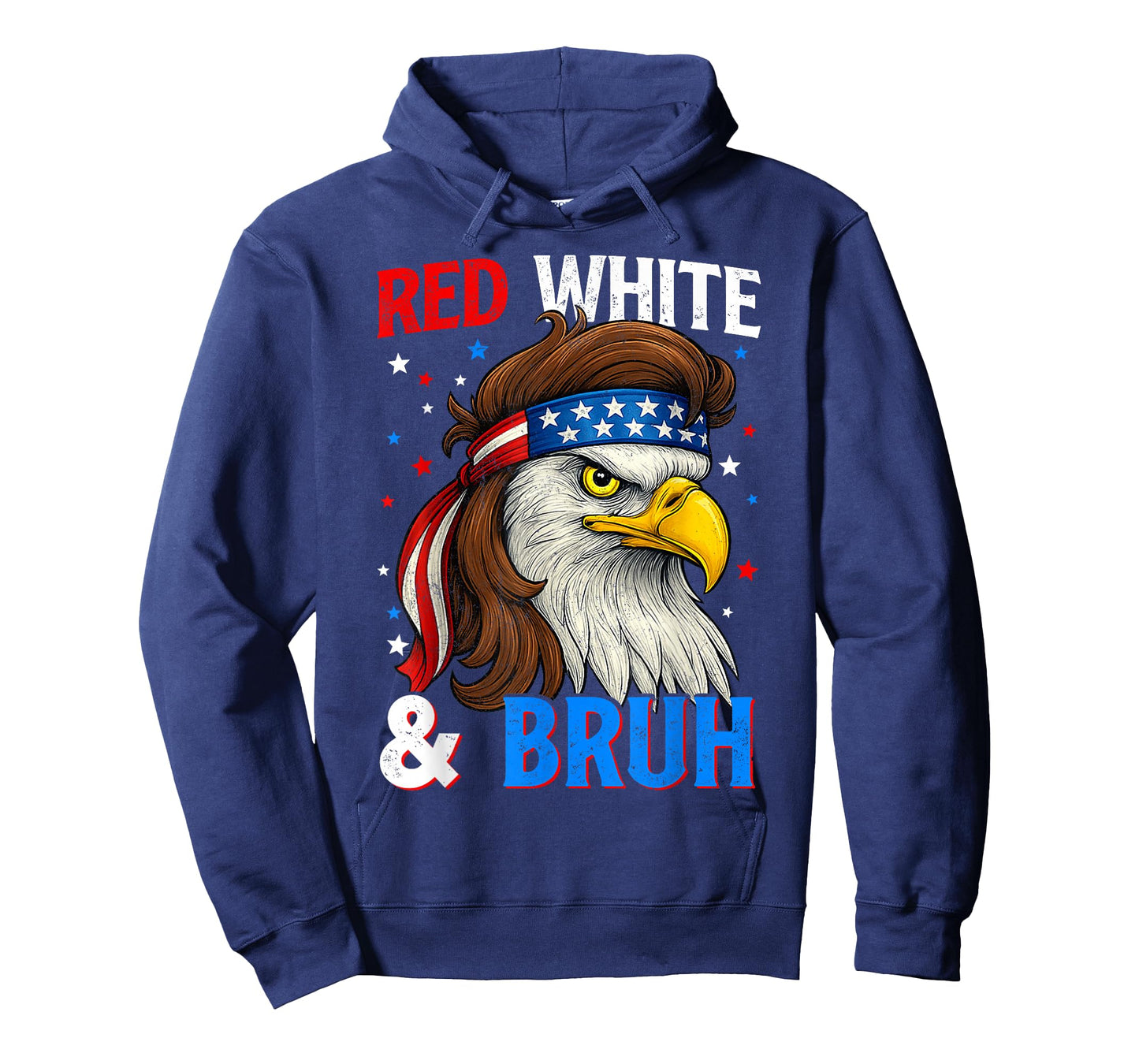 Patriotic Red White & Bruh America eagle mullet 4th Of July T-Shirt