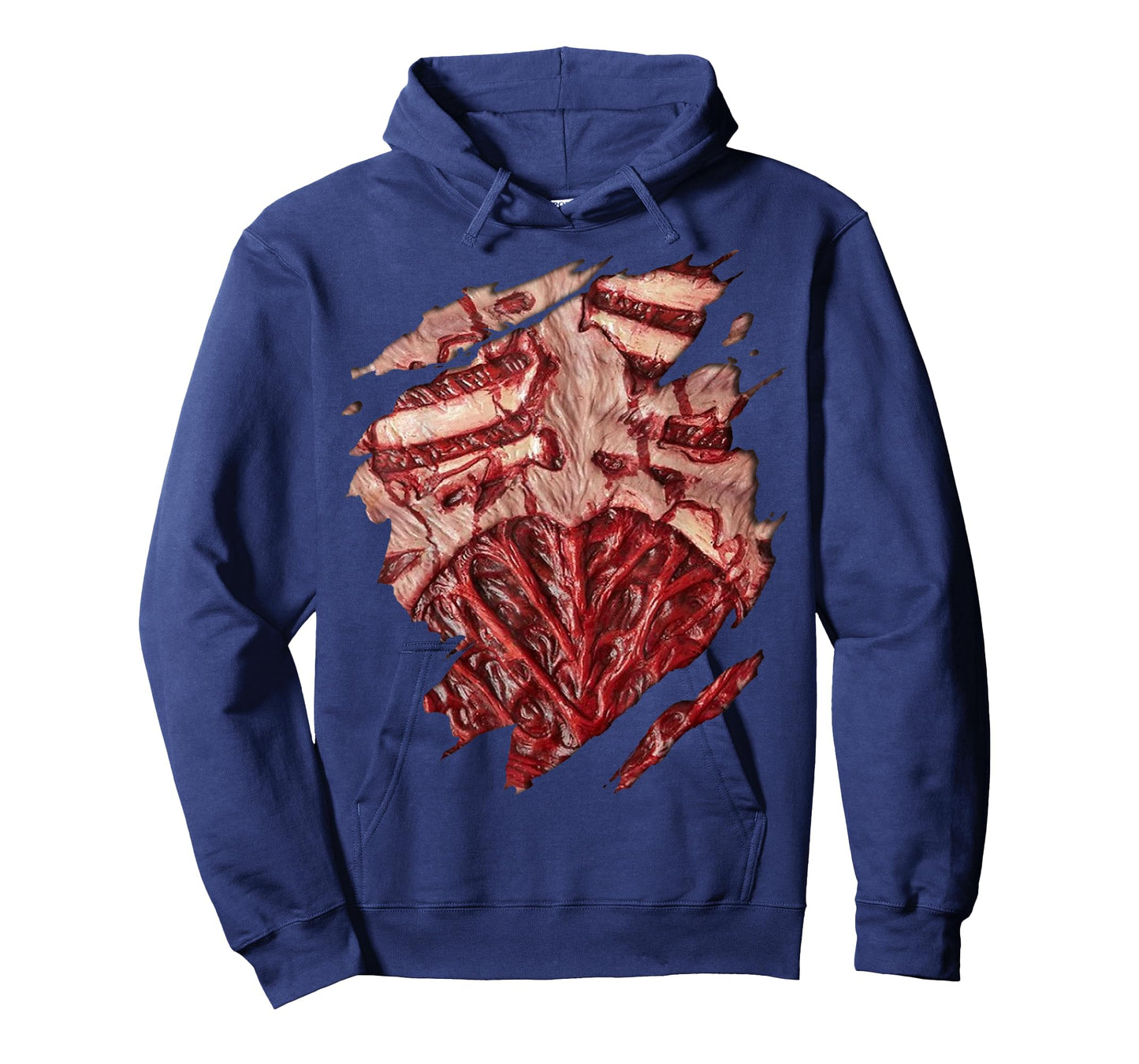 Zombie Chest Blood And Guts Halloween Costume T-Shirt