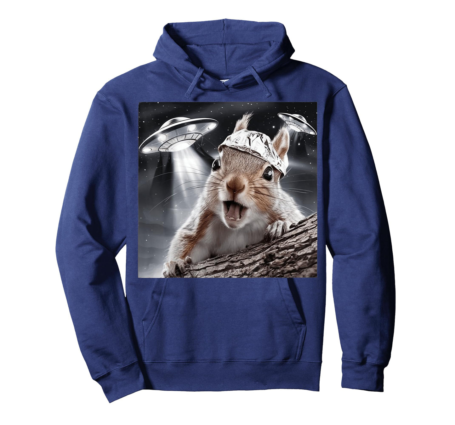 Funny Alien Squirrel Selfie Tin Foil Hat UFO Encounter Joke T-Shirt