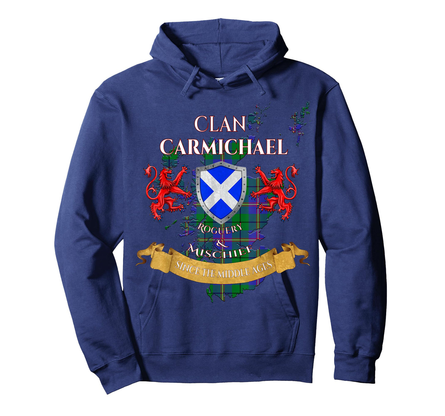 Carmichael Scottish Family Clan Middle Ages Mischief T-Shirt