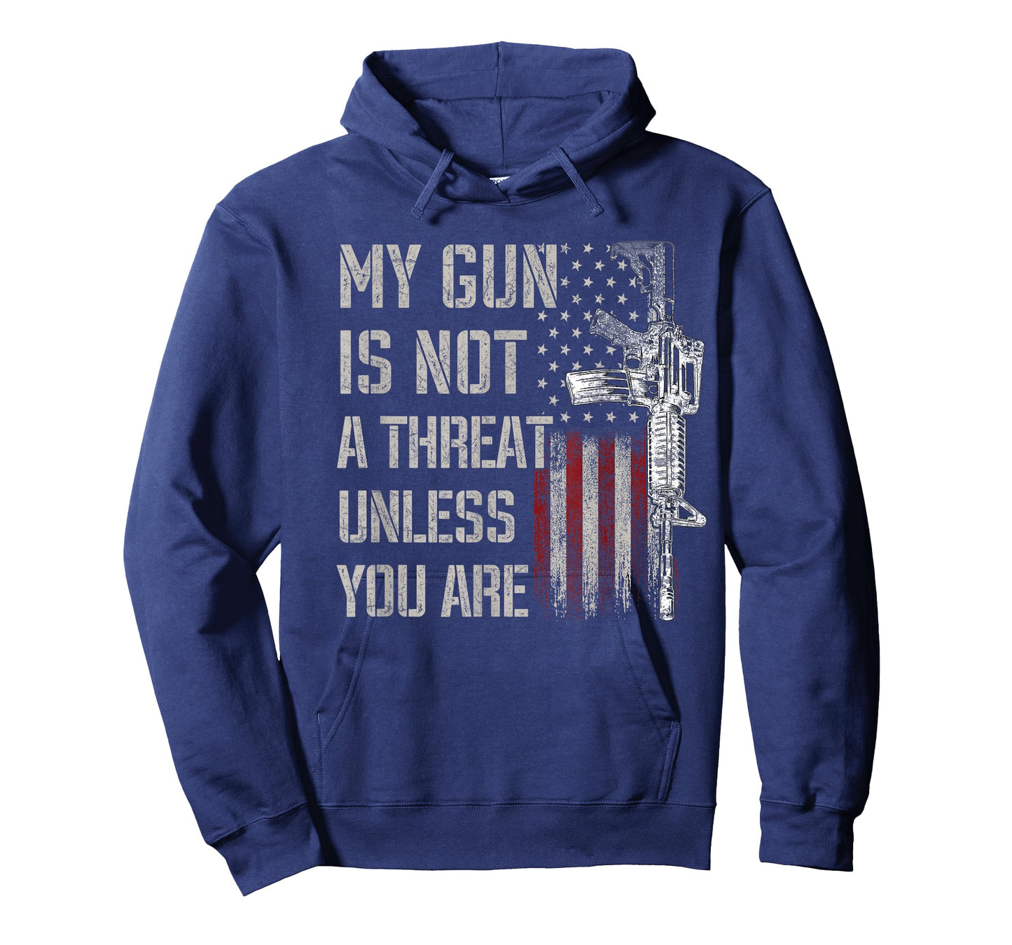 My Gun is Not A Threat Unless You are Gun Rights AR-15 Flag T-Shirt